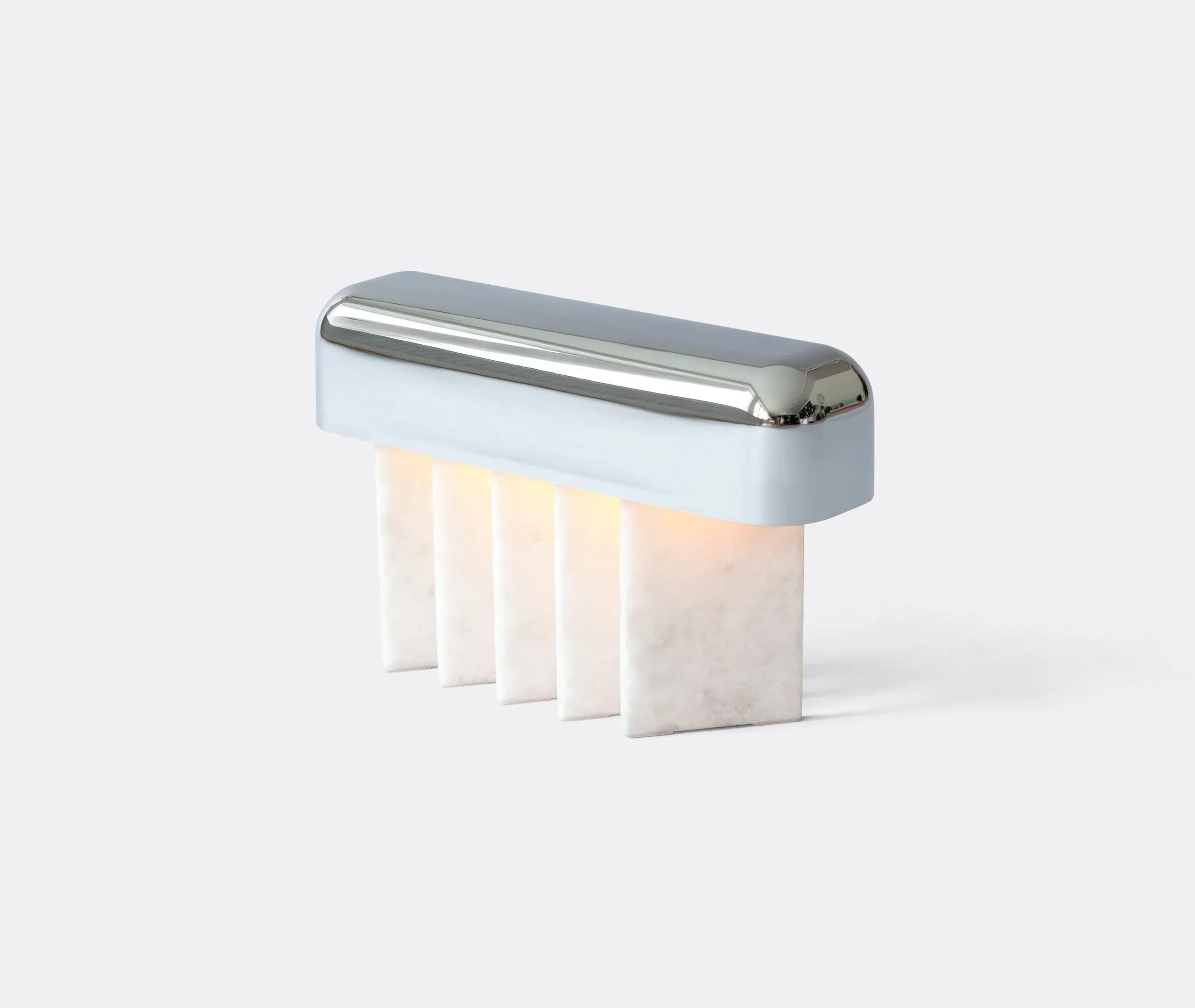Portable Table Lamp with Dimmer - Chrome, Metal