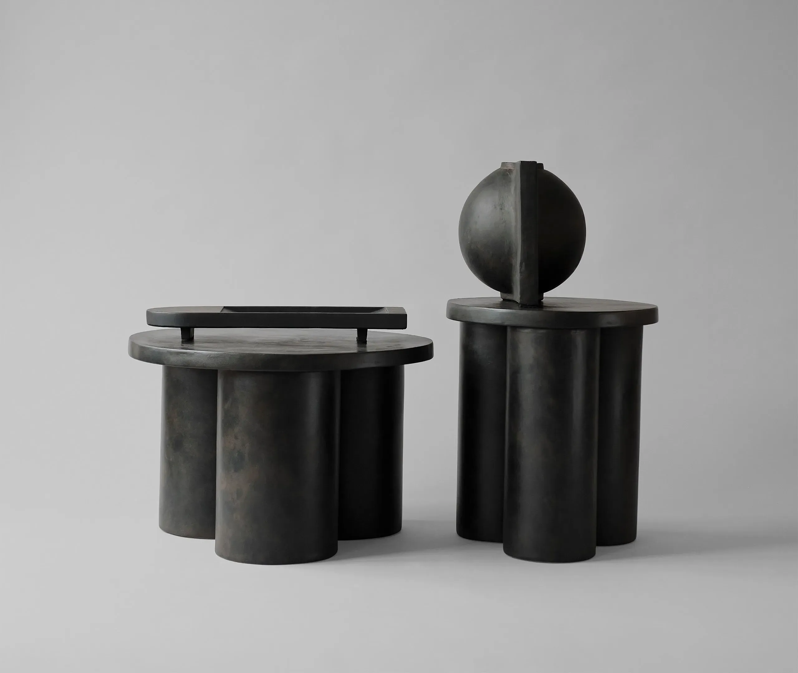 Round Coffee Table - Coffee, Fibre Concrete