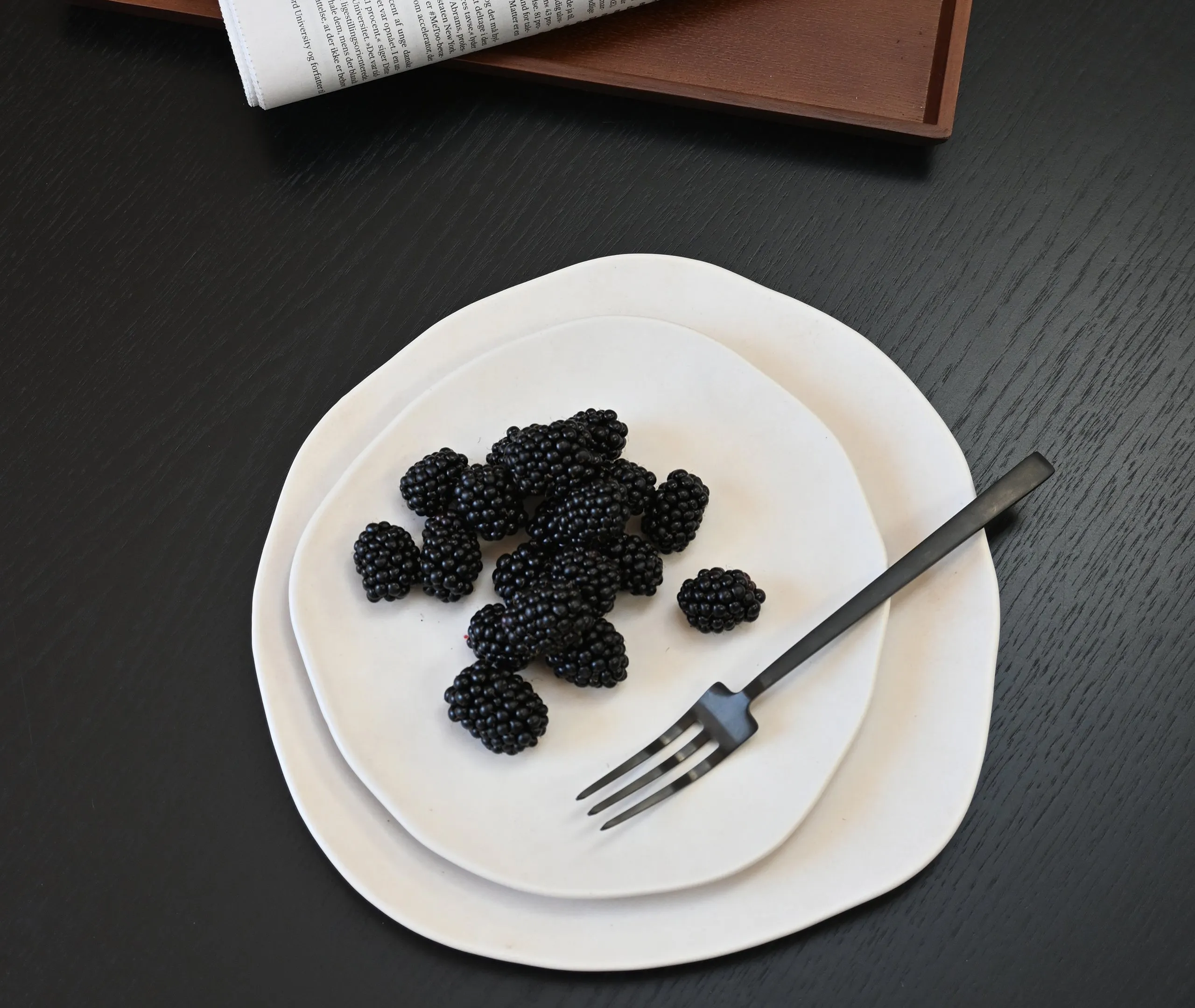 Set of 2 Dessert Plates - Birch, Ceramic