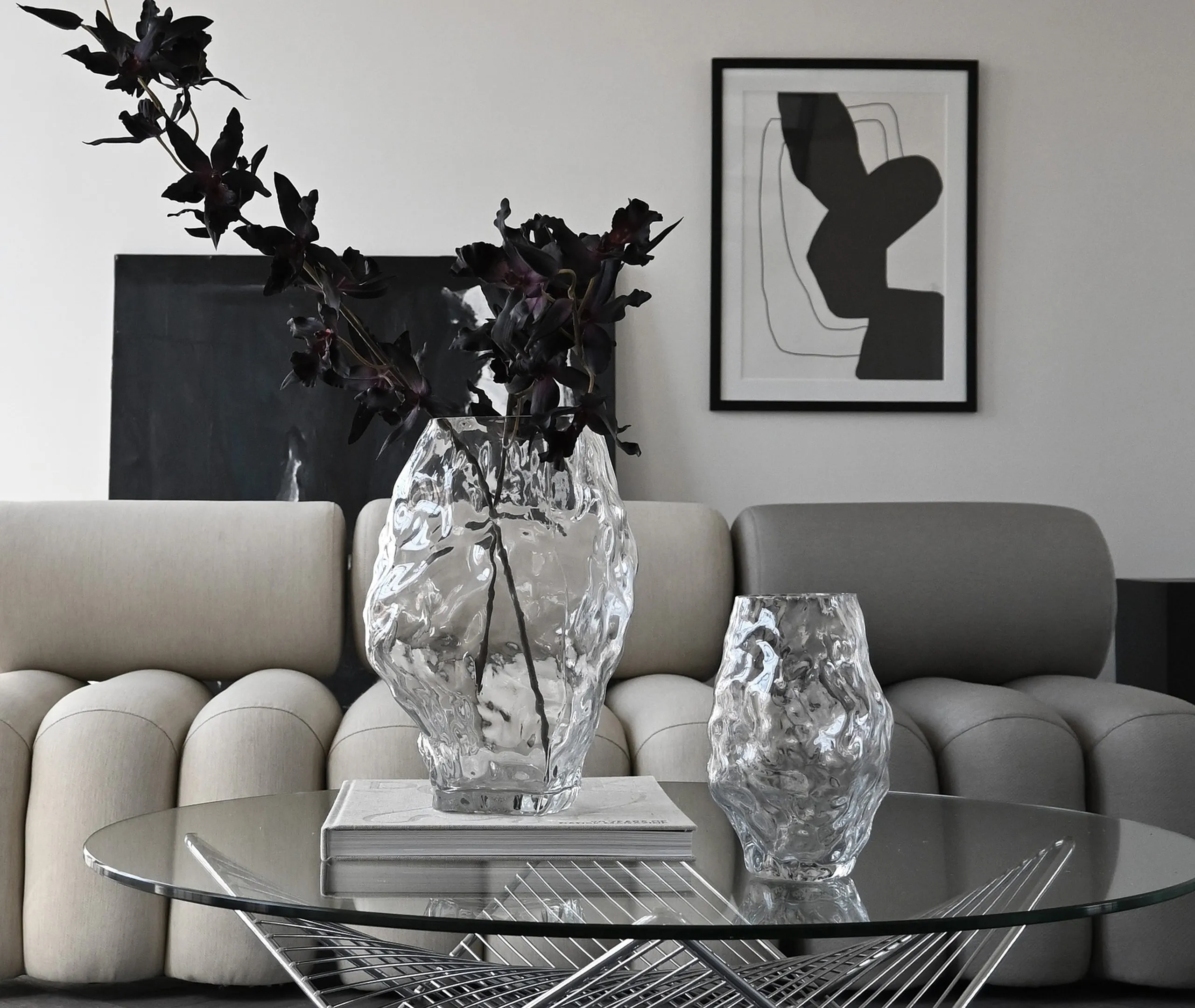 Small Katachi Vase - Clear, Mouthblown Glass