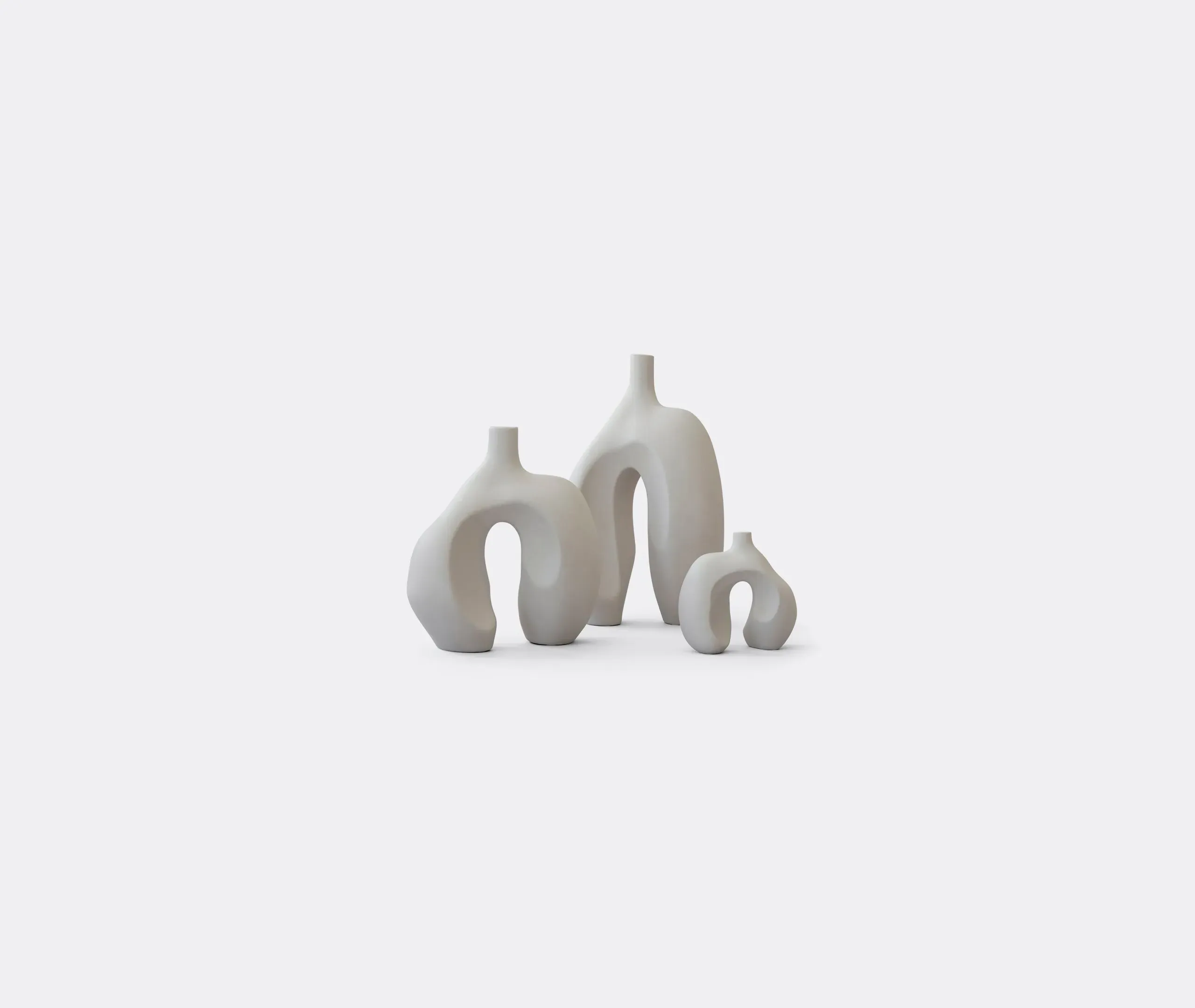 Small Vase with Sculptural Legs - Birch, Ceramic