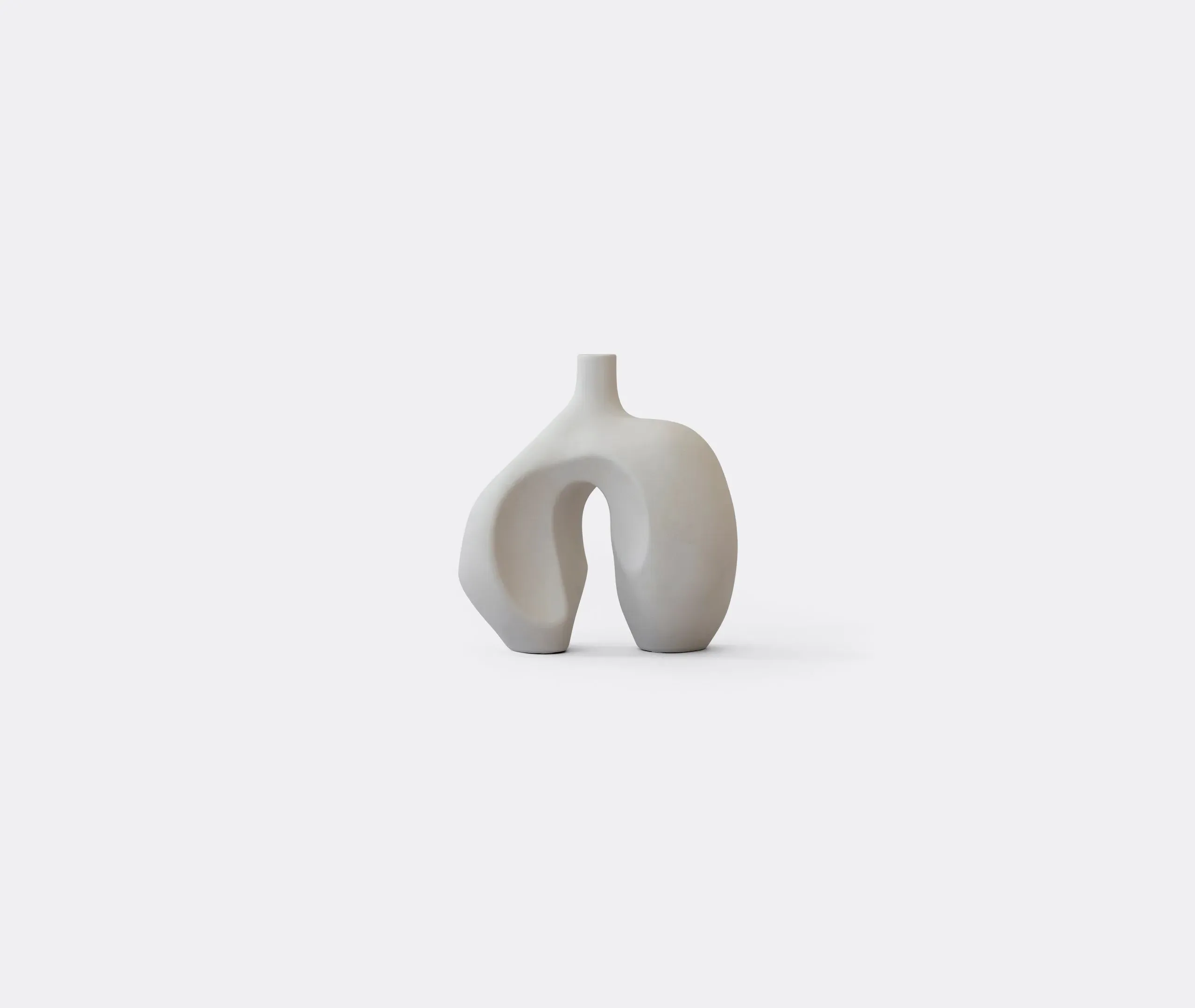Small Vase with Sculptural Legs - Birch, Ceramic image