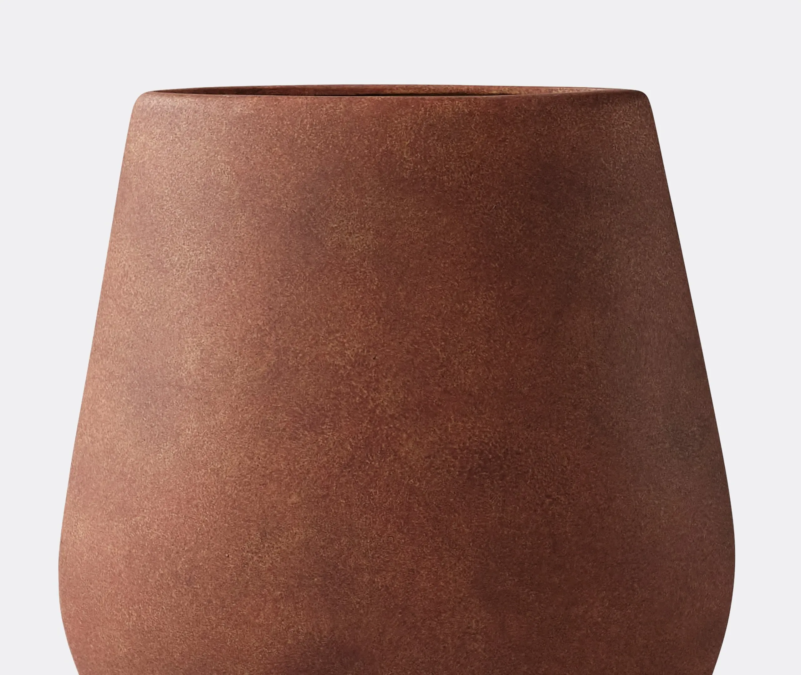 Sphere Big Square Vase - Terracotta