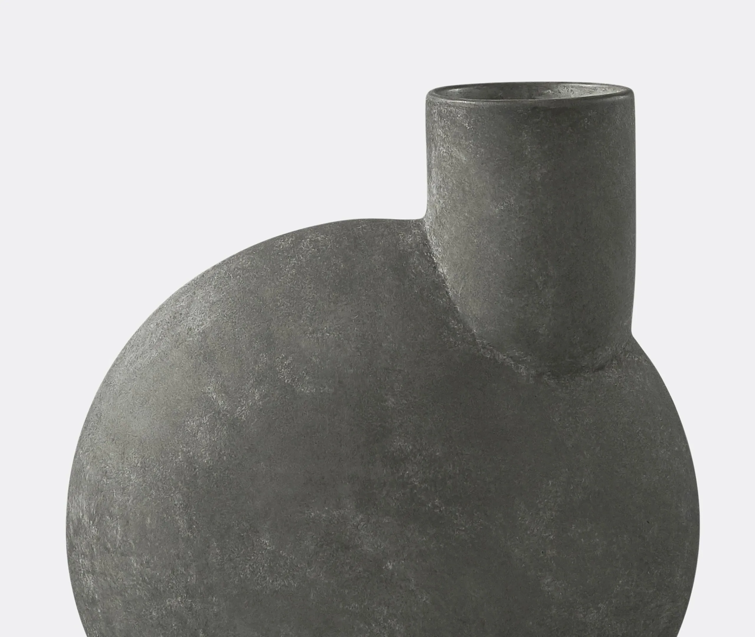 Sphere Bubl Vase Big - Dark Grey, Ceramic
