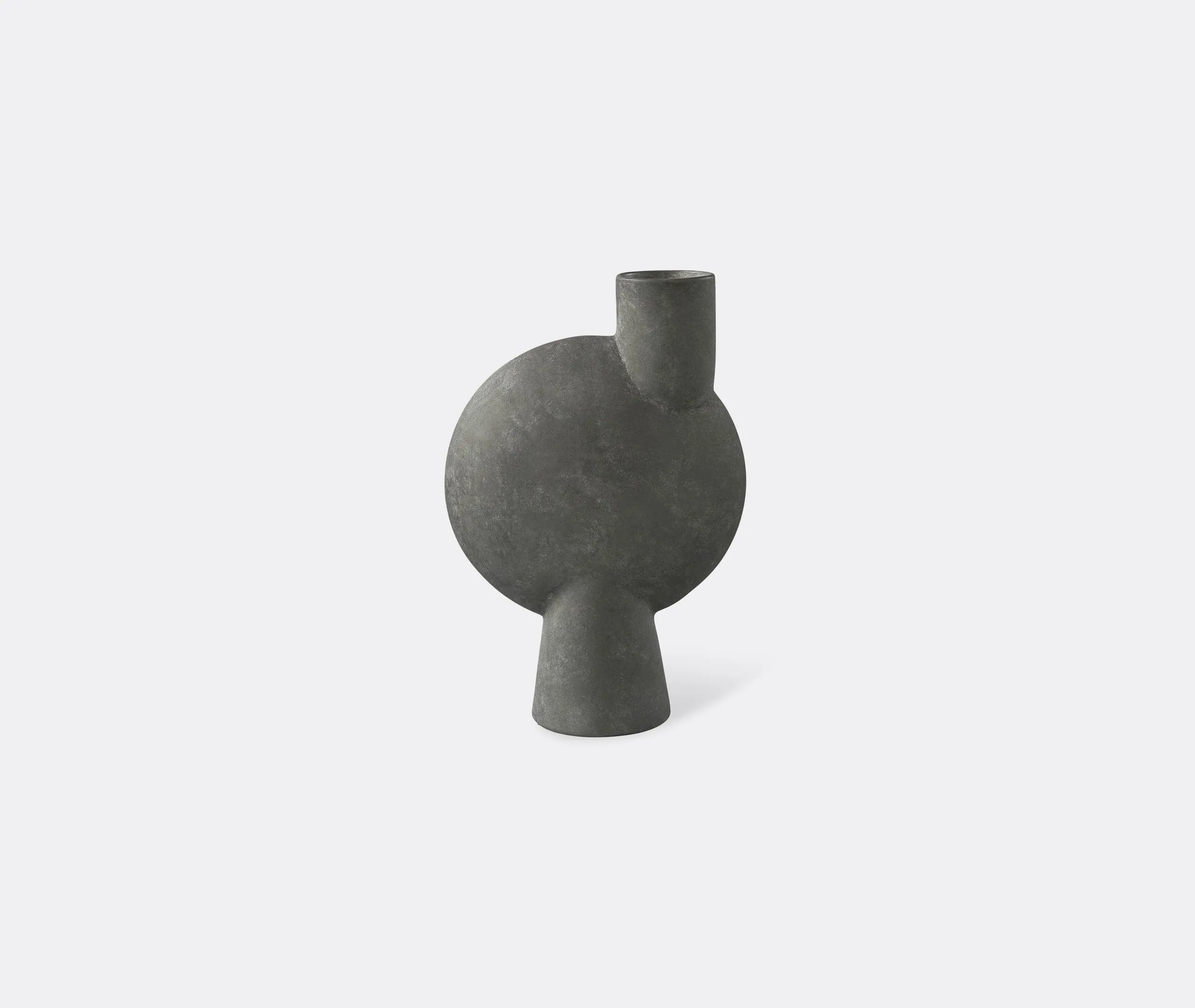 Sphere Bubl Vase Big - Dark Grey, Ceramic image