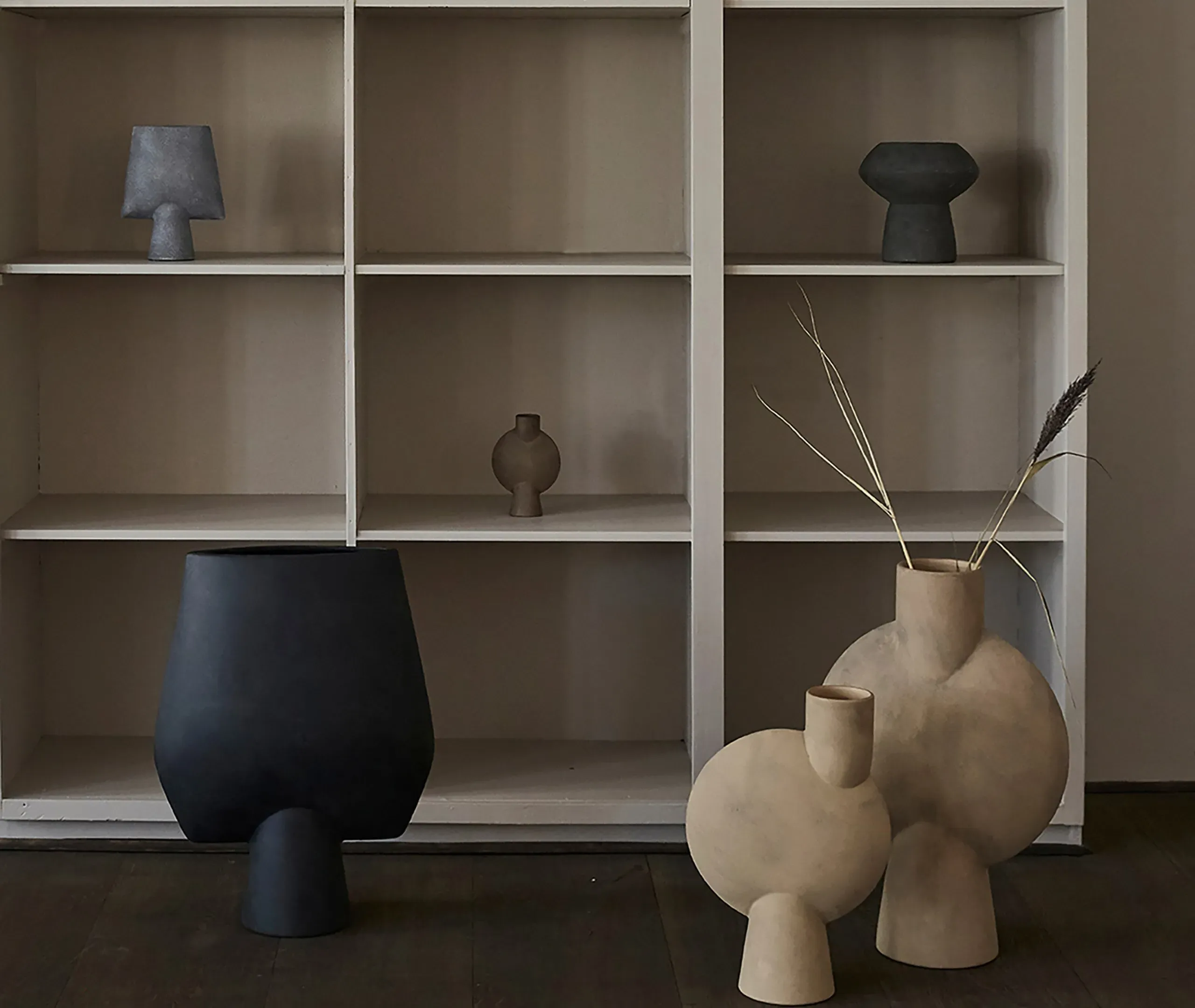 Sphere Bubl Vase - Sand, Ceramic