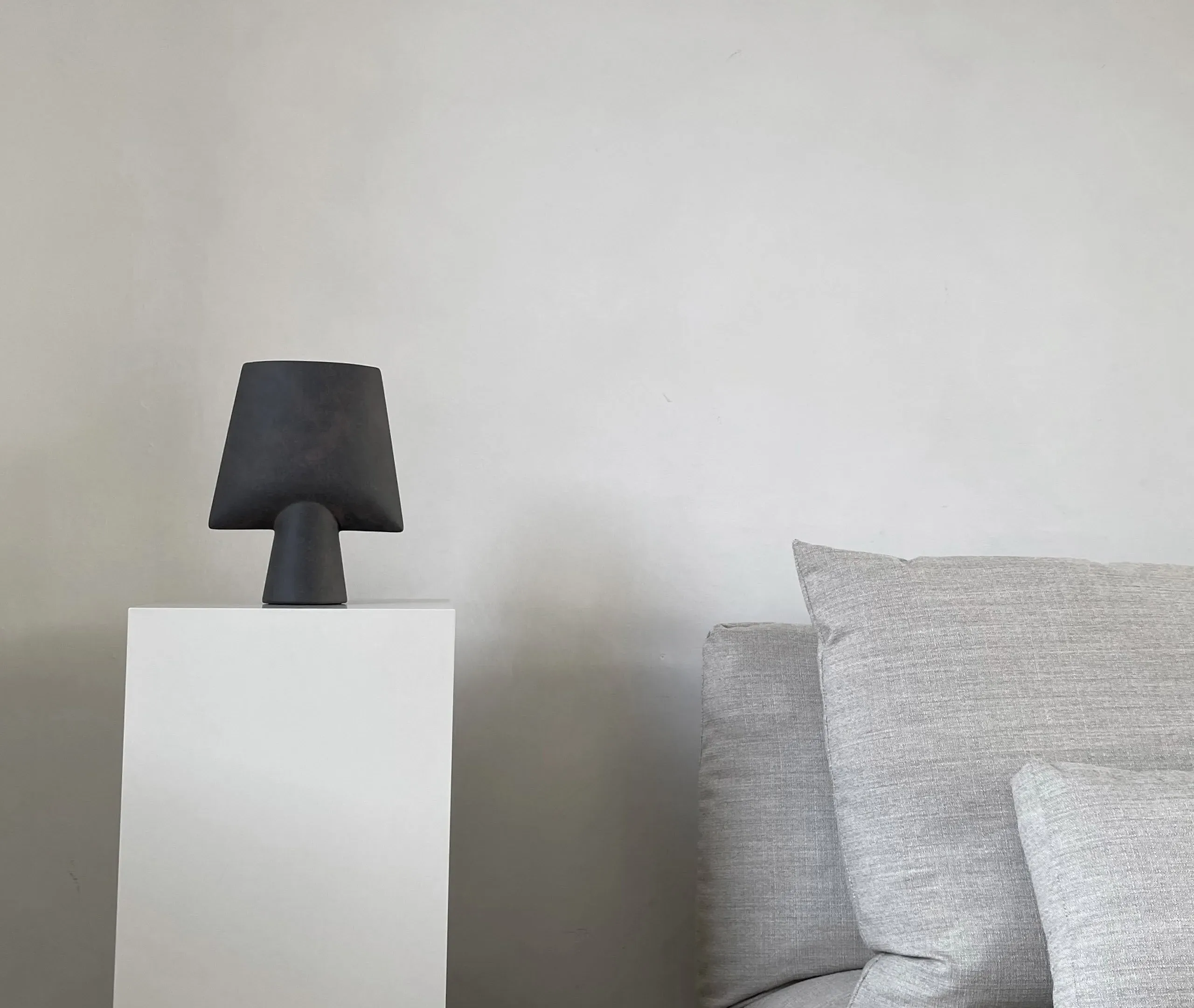 Sphere Mini Square Vase - Coffee, Ceramic