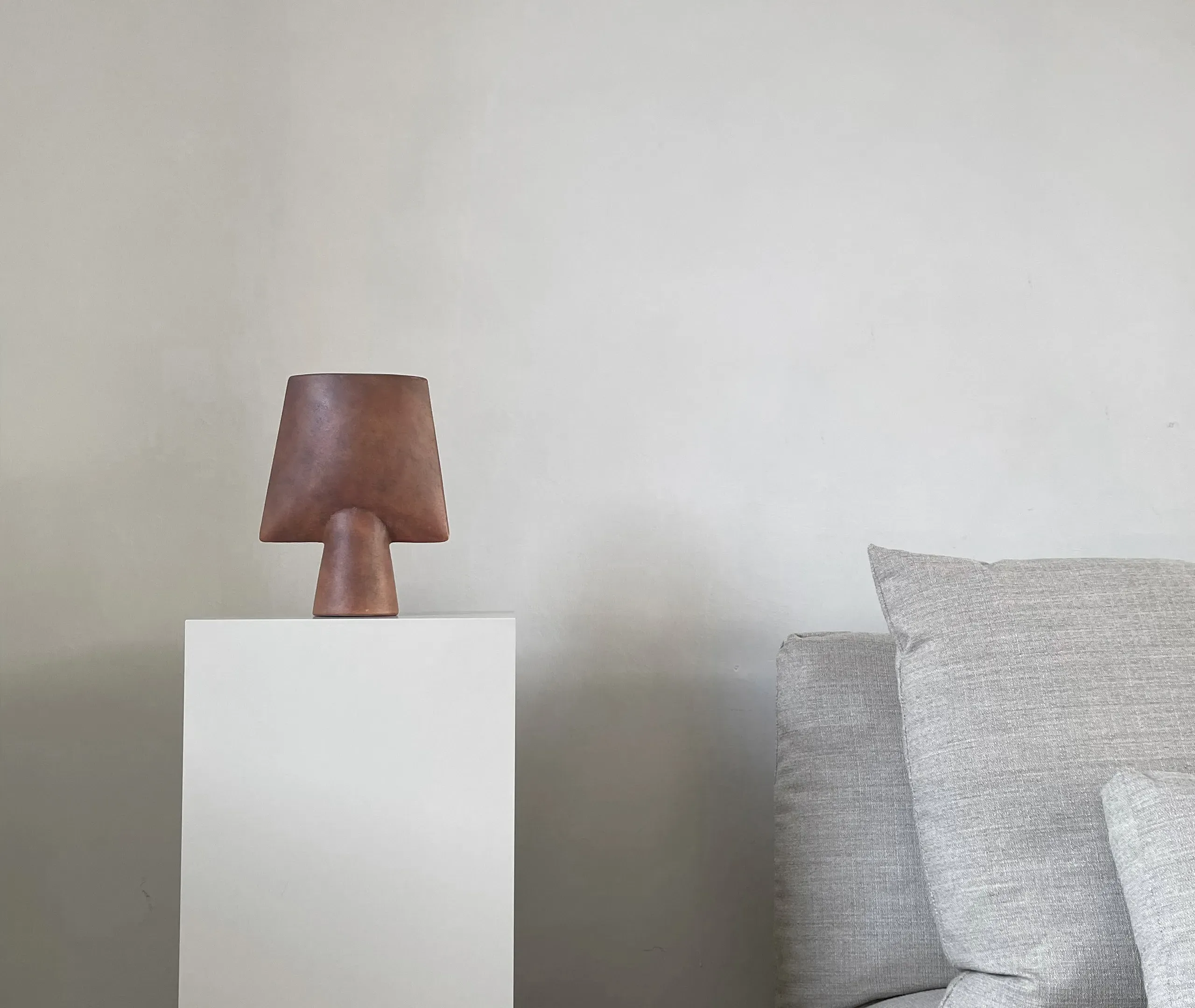 Sphere Mini Square Vase - Terracotta, Ceramic