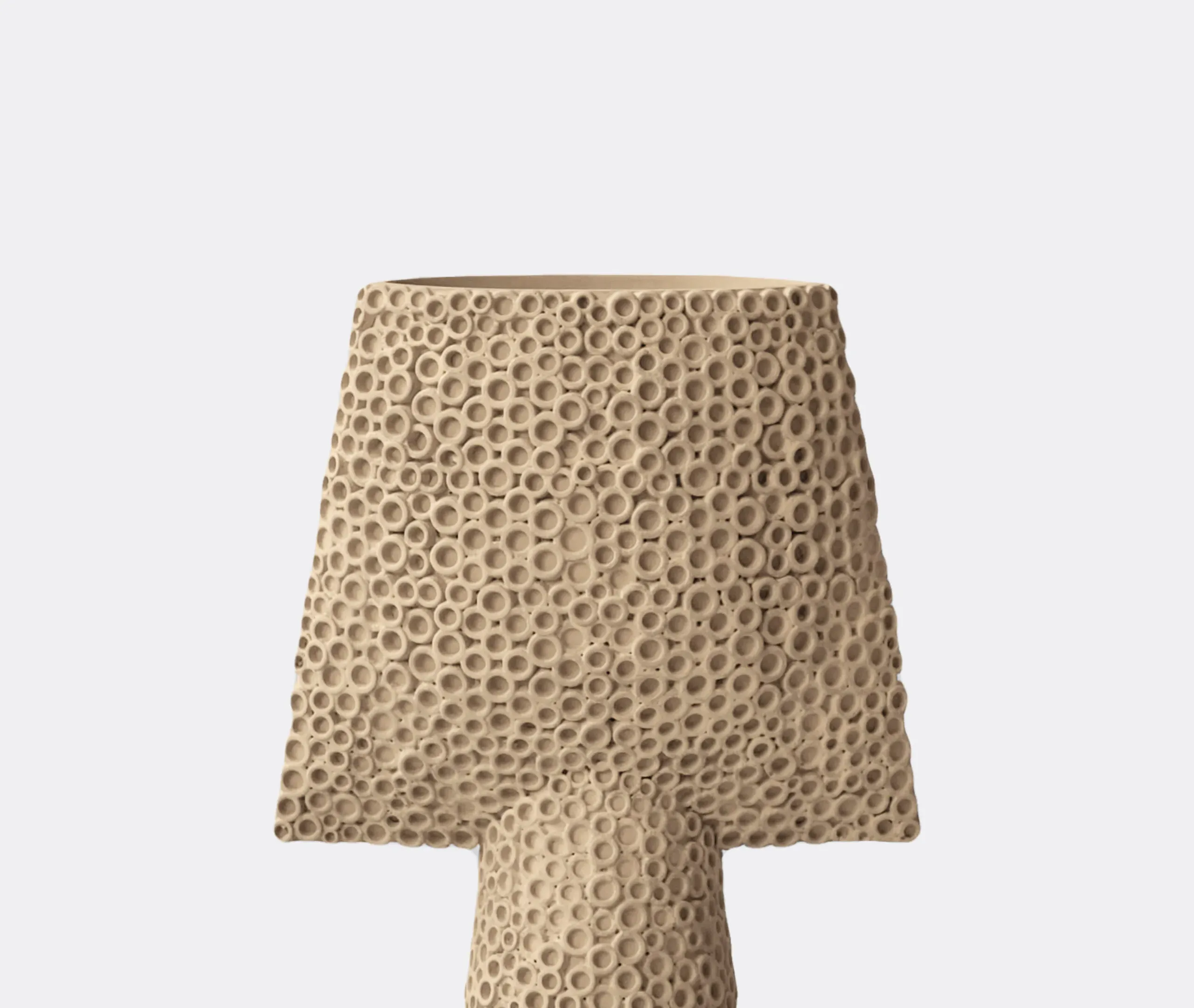 Sphere Shisen Mini Square Vase - Sand, Ceramic