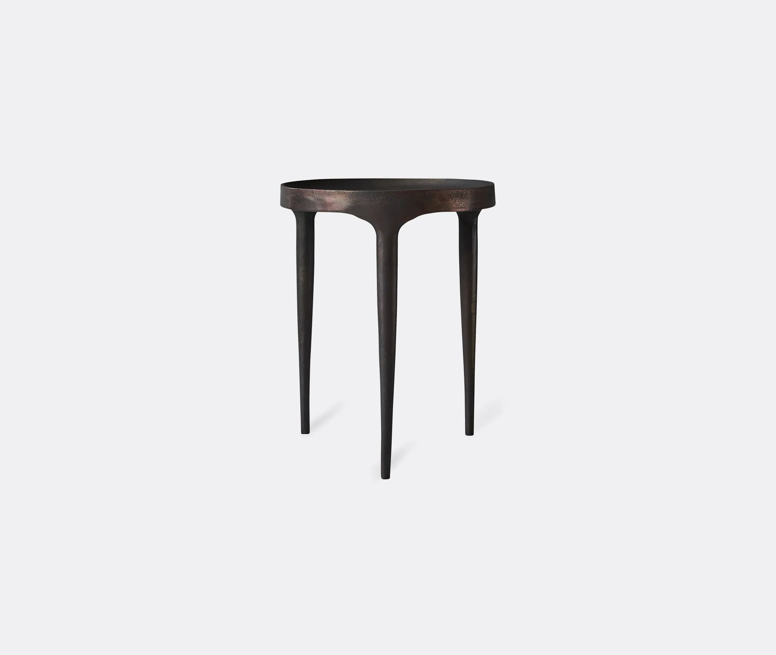 Tall Cast Iron Table - Brown, Hand Painted image