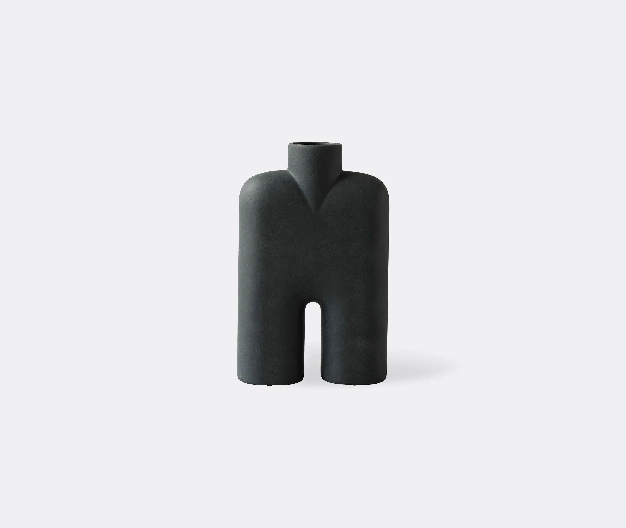 Tall Hexa Vase - Black, Ceramic image