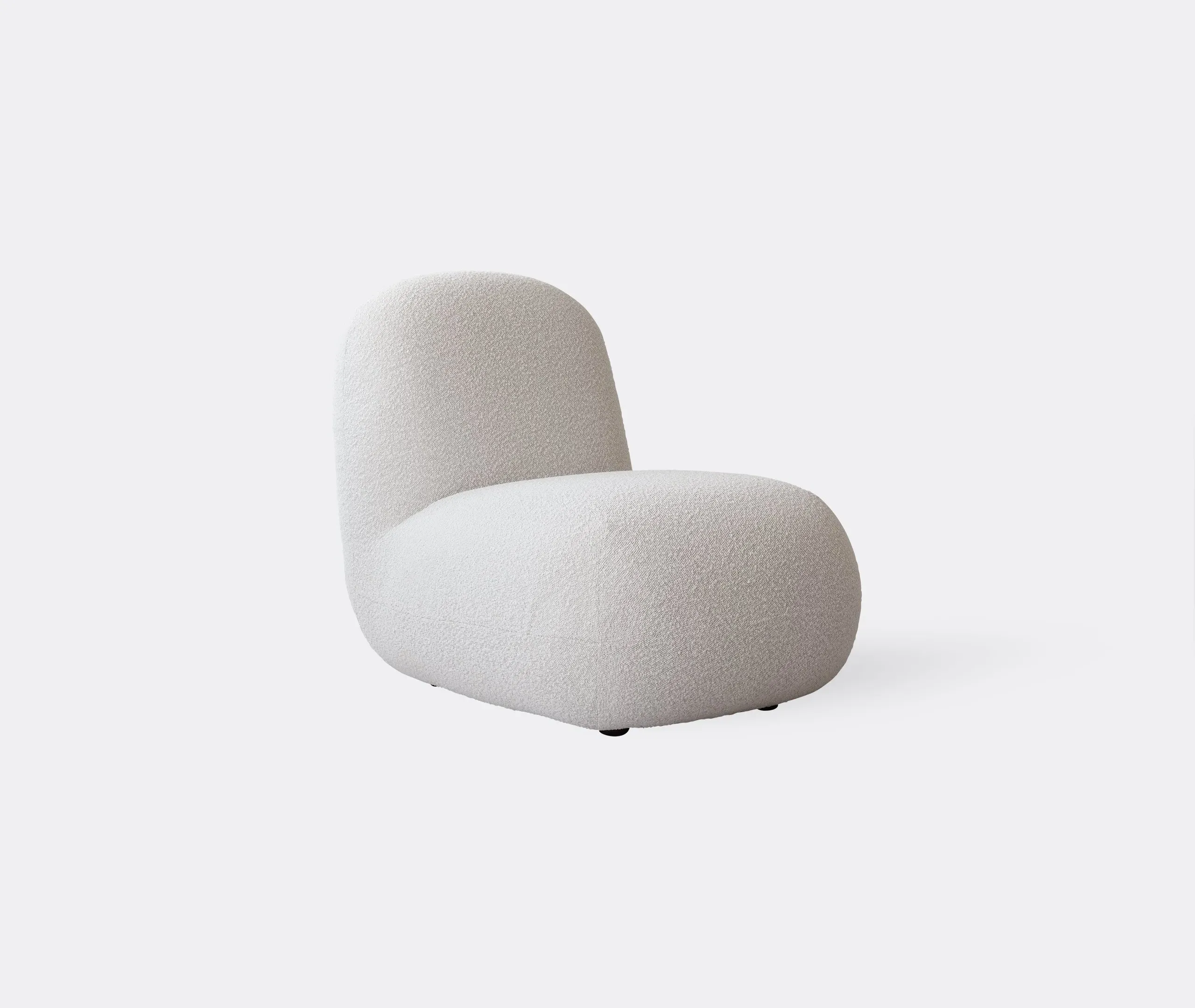 Toe Flat Lounge Chair - Bouclé