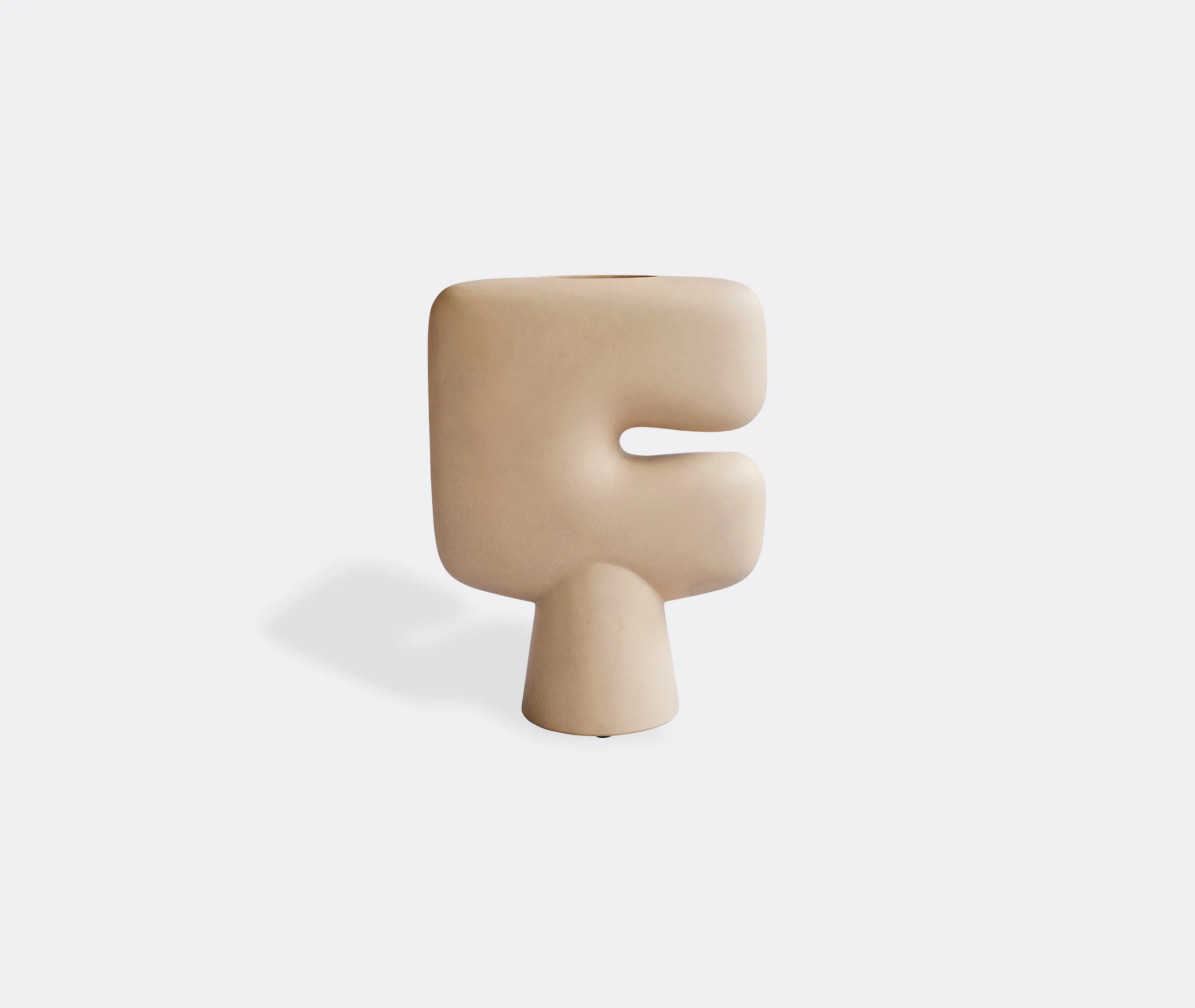 Tribal Large Vase - Sand, Ceramic