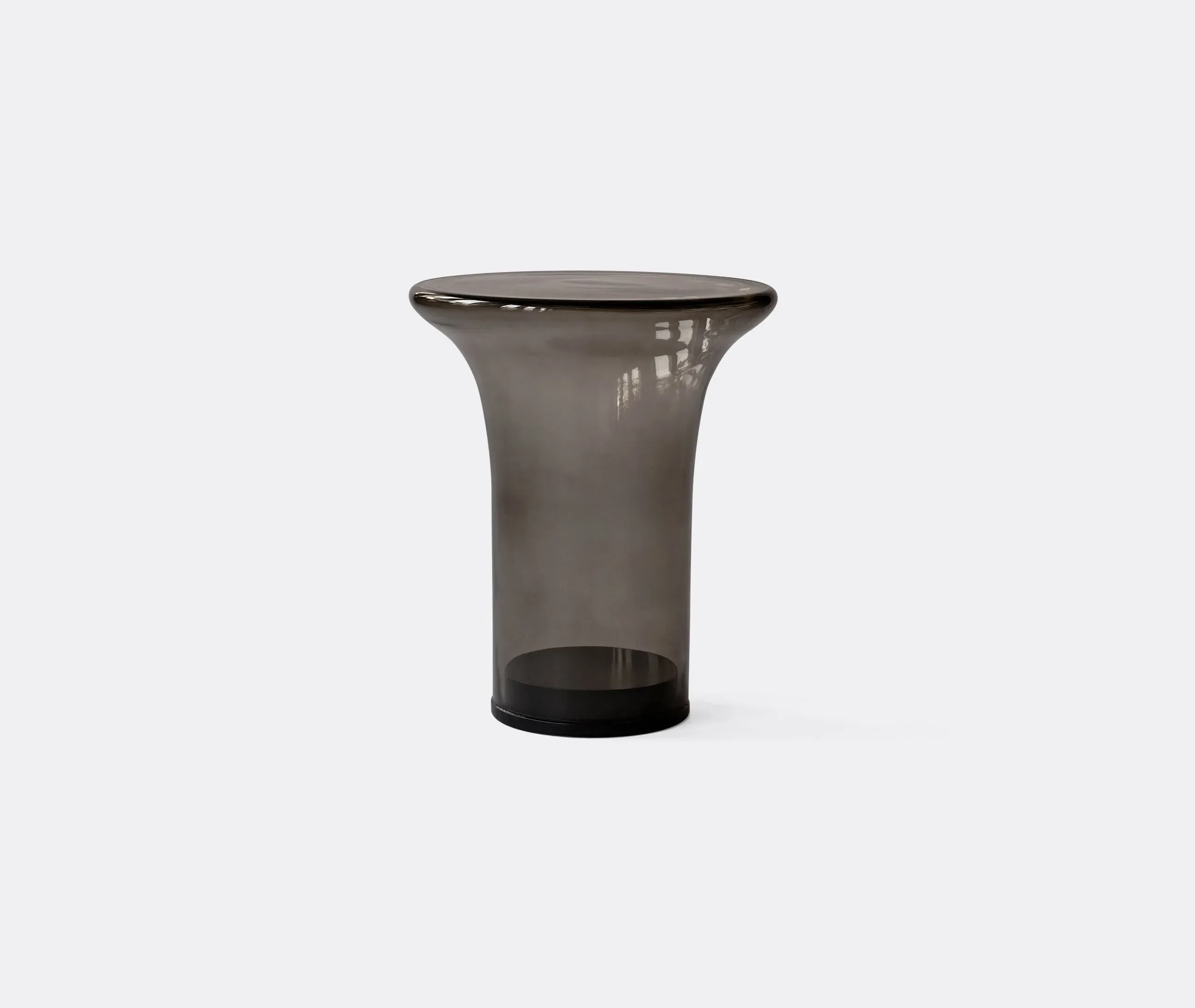 Trumpet Table - Smoked Forest, Glass image