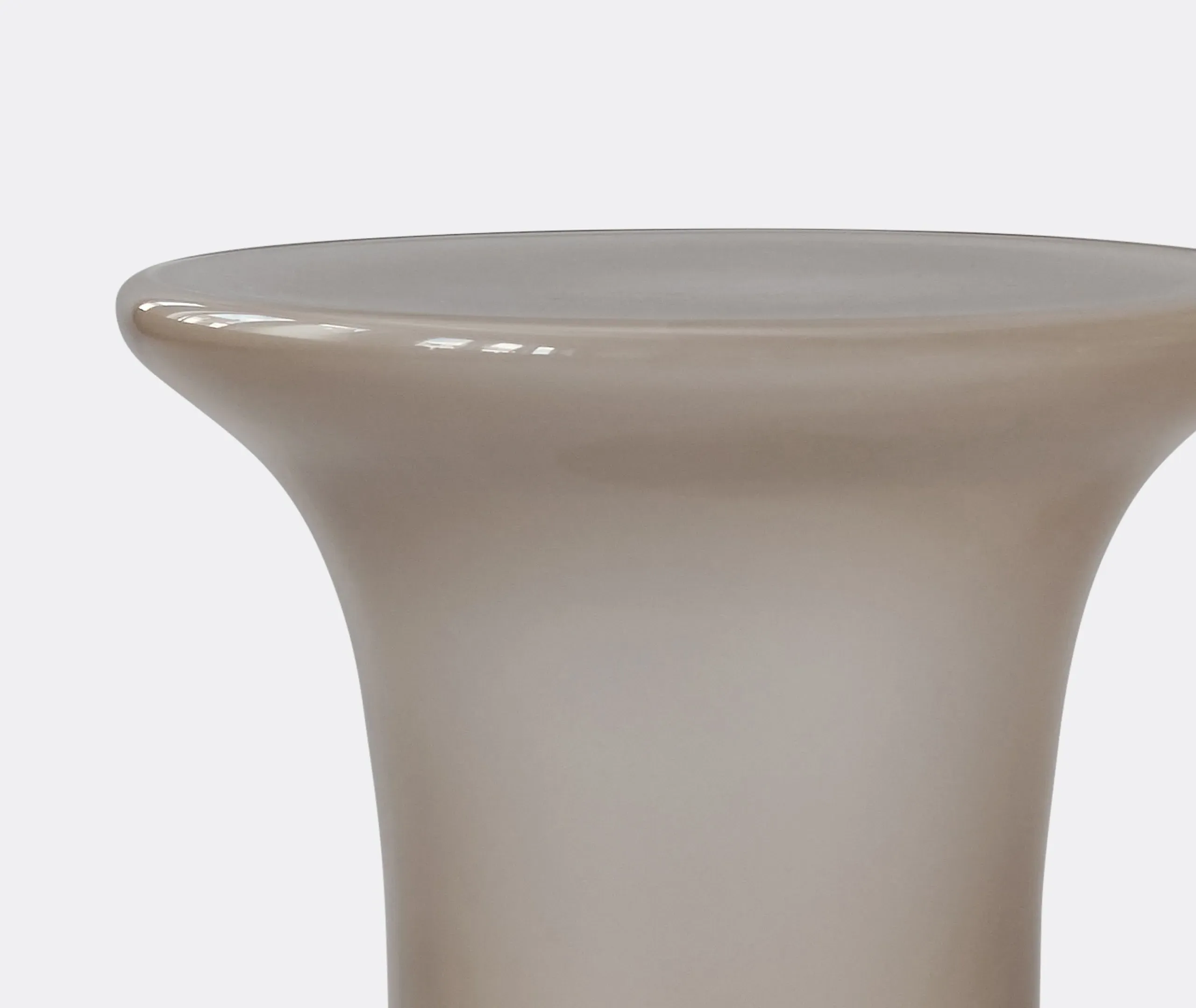 Trumpet Table with Wooden Base - Smoked Desert