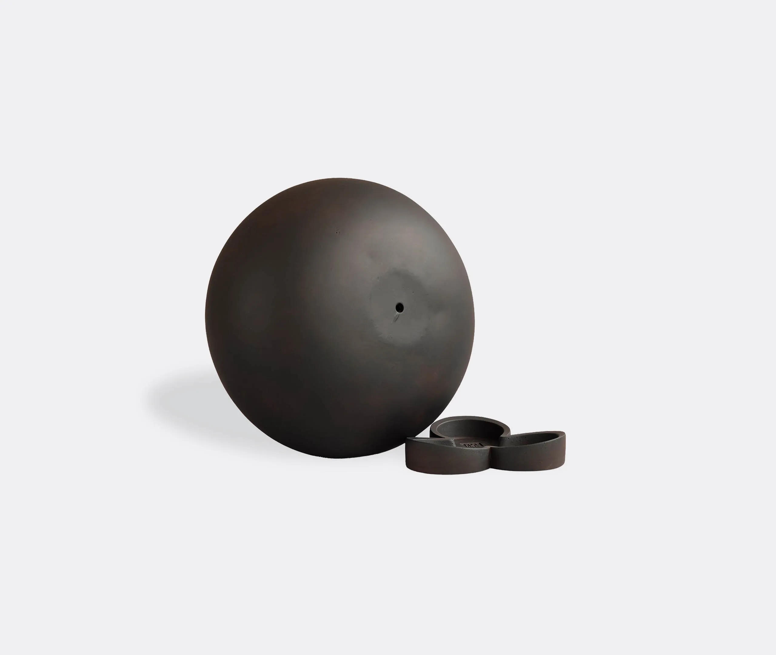 Urchin Mini Plant Pot - Coffee, Concrete