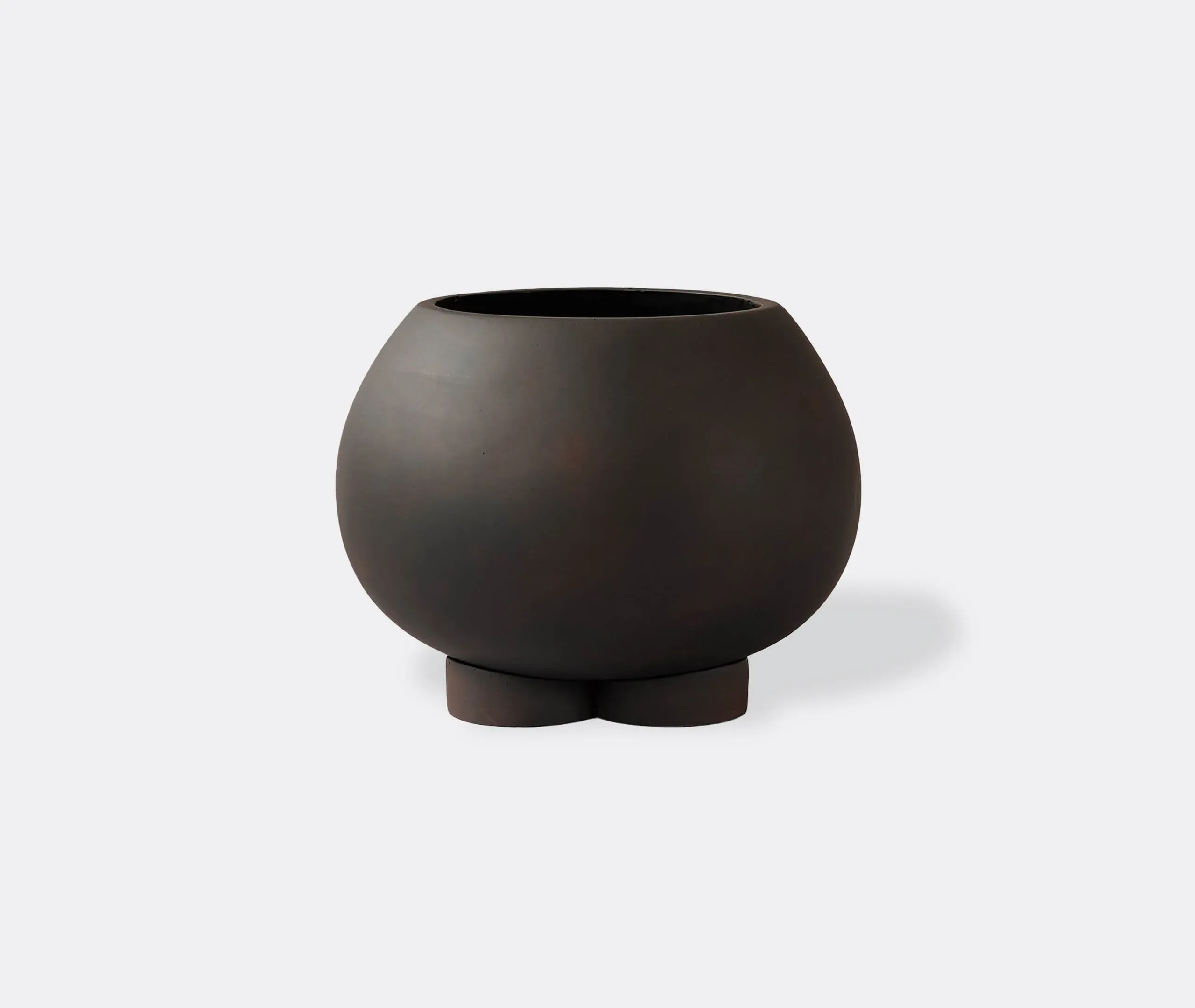 Urchin Mini Plant Pot - Coffee, Concrete