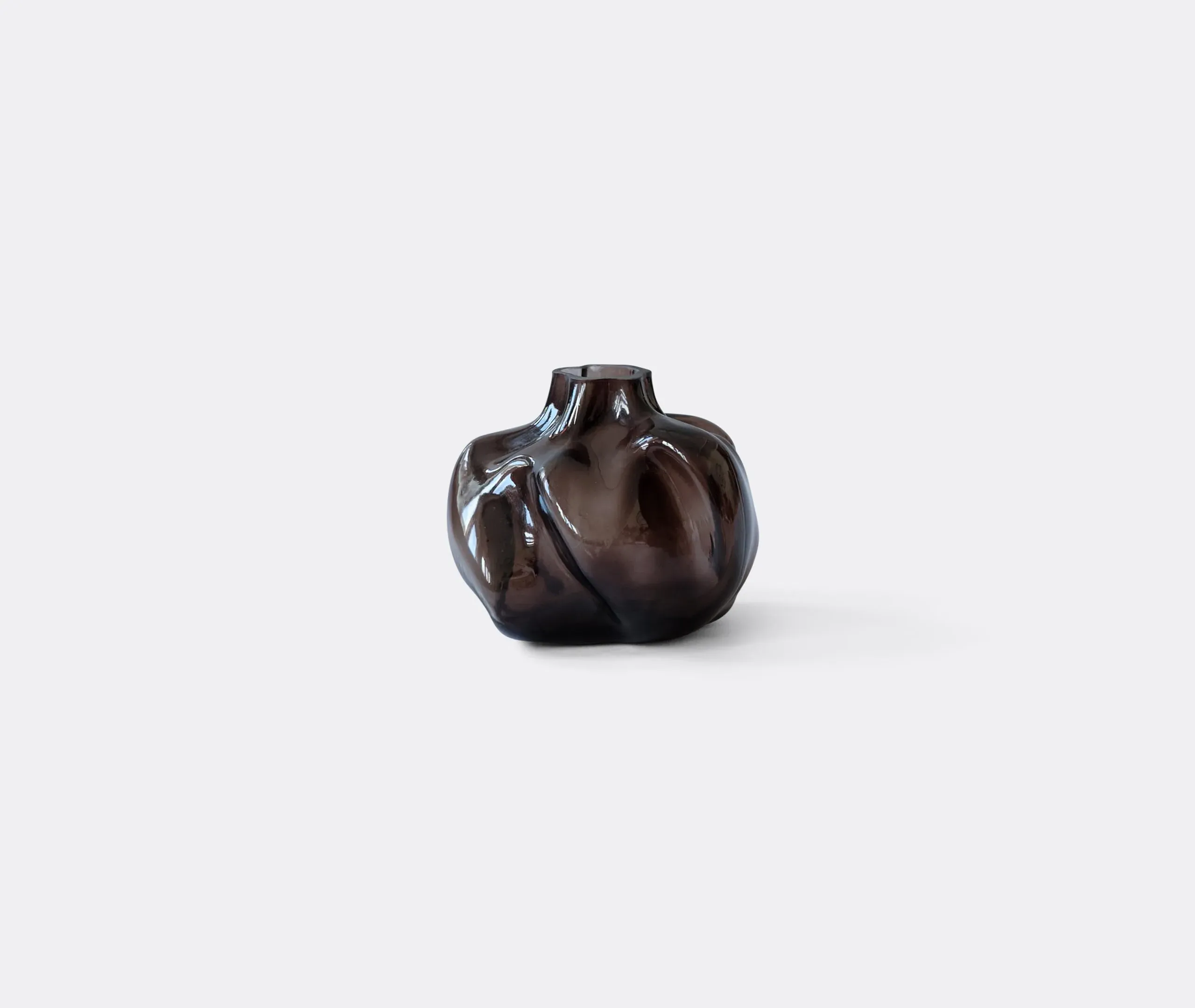 Wabi Small Vase - Smoked Forest, Glass image