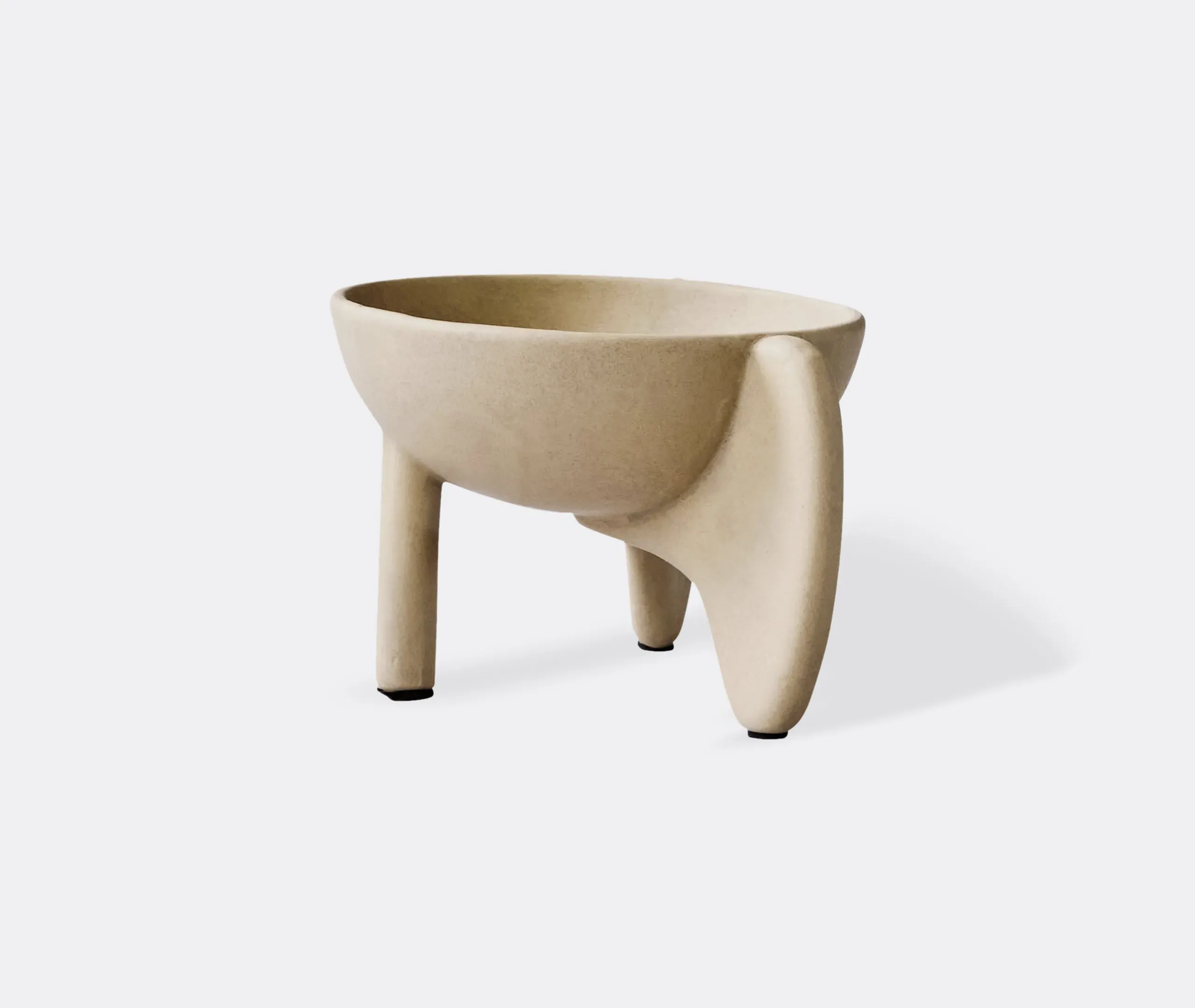 Wing Bowl Big Decorative Object - Sand, Ceramic