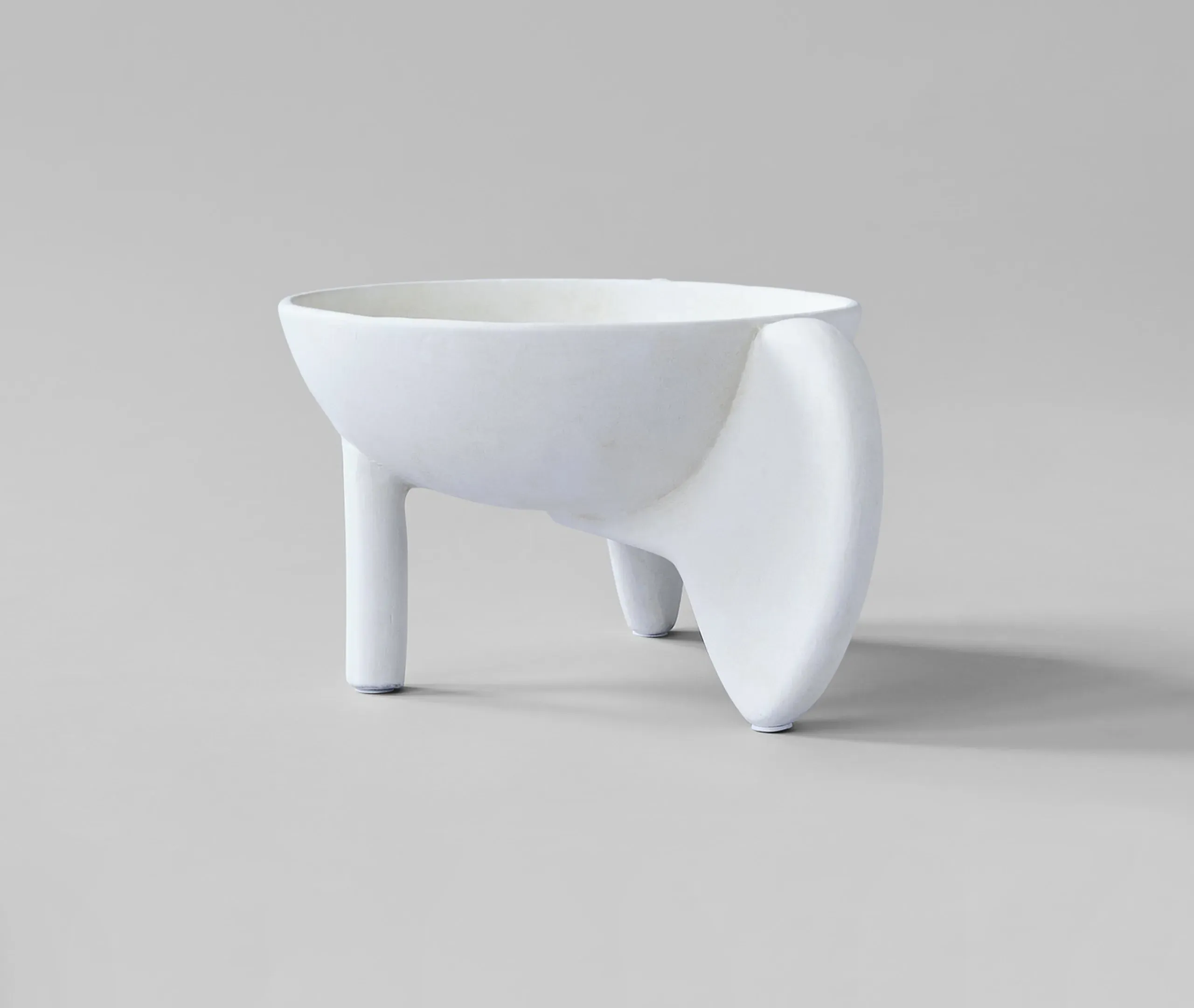 Wing Bowl Big Decorative Object - White, Ceramic