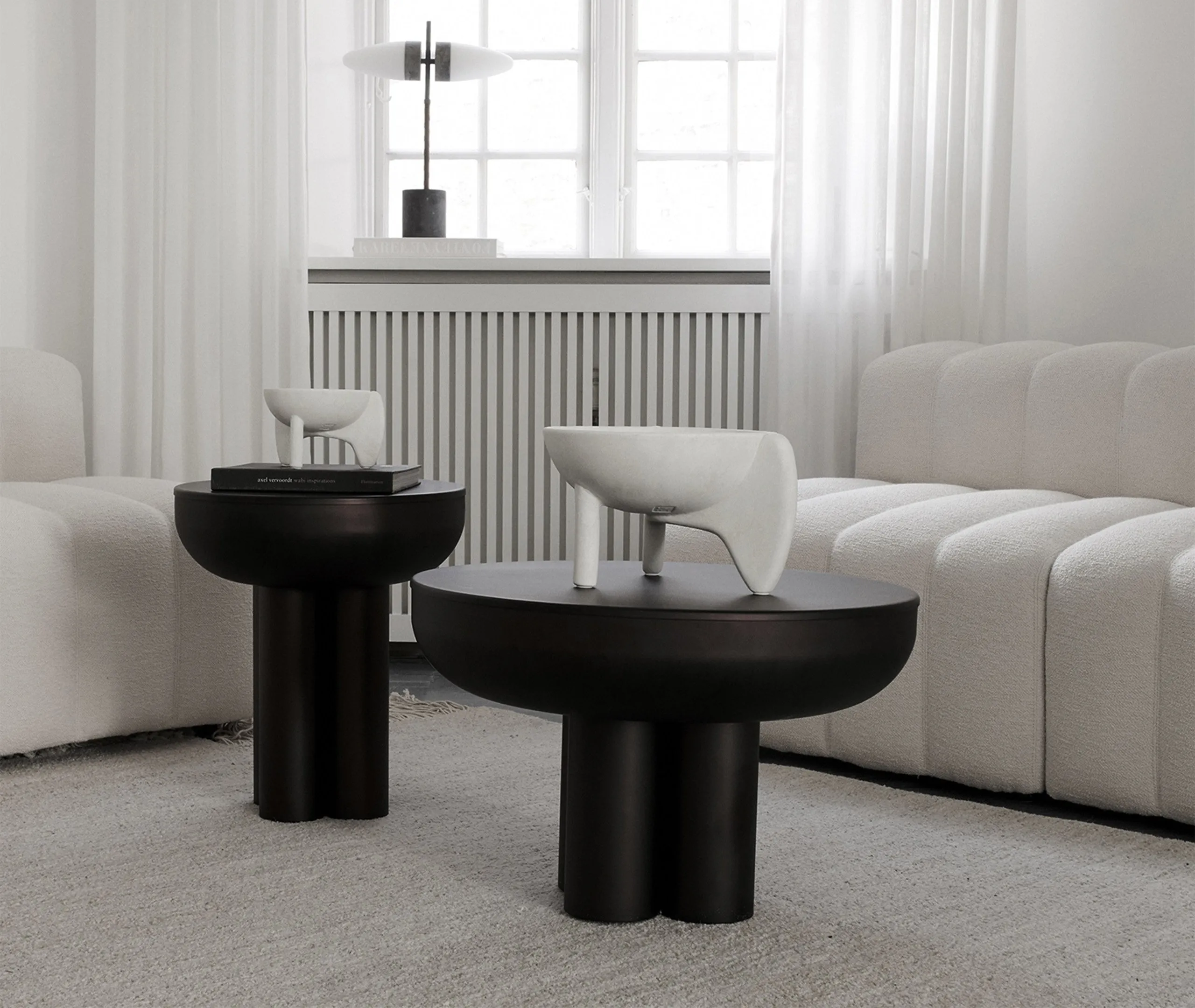 Wing Bowl Big Decorative Object - White, Ceramic