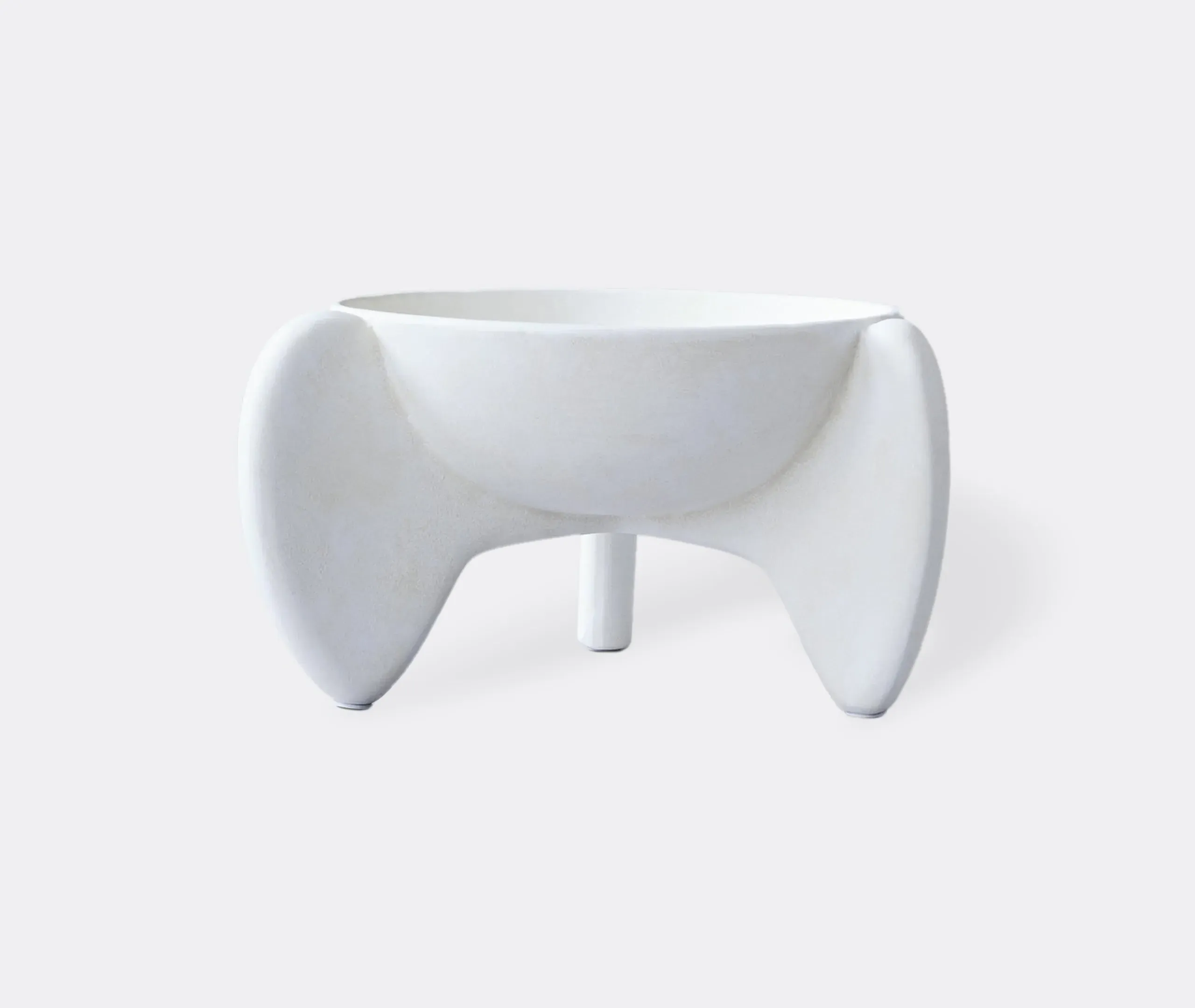 Wing Bowl Big Decorative Object - White, Ceramic