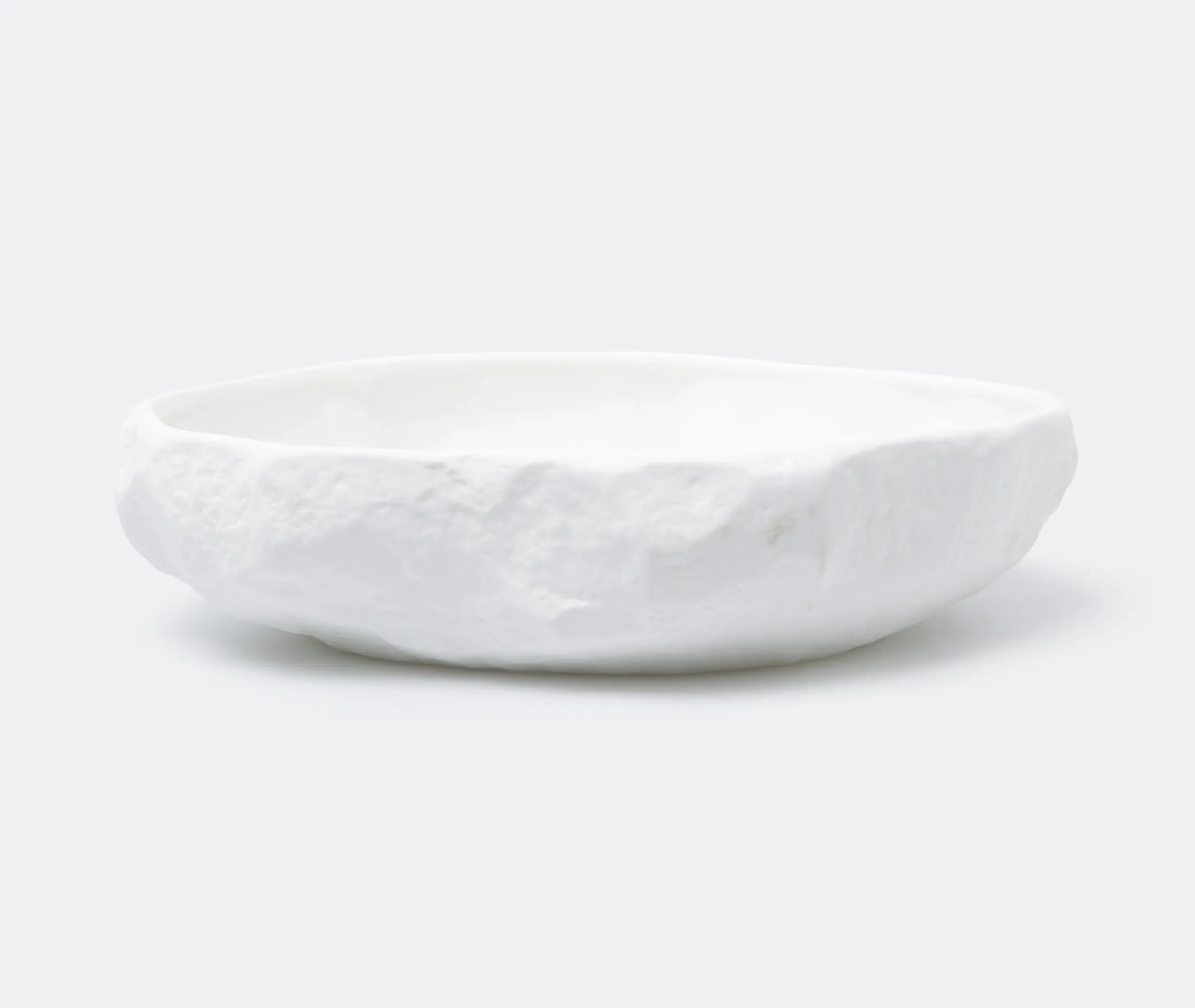 Crockery Large Shallow Bowl - White, Bone China alternate view