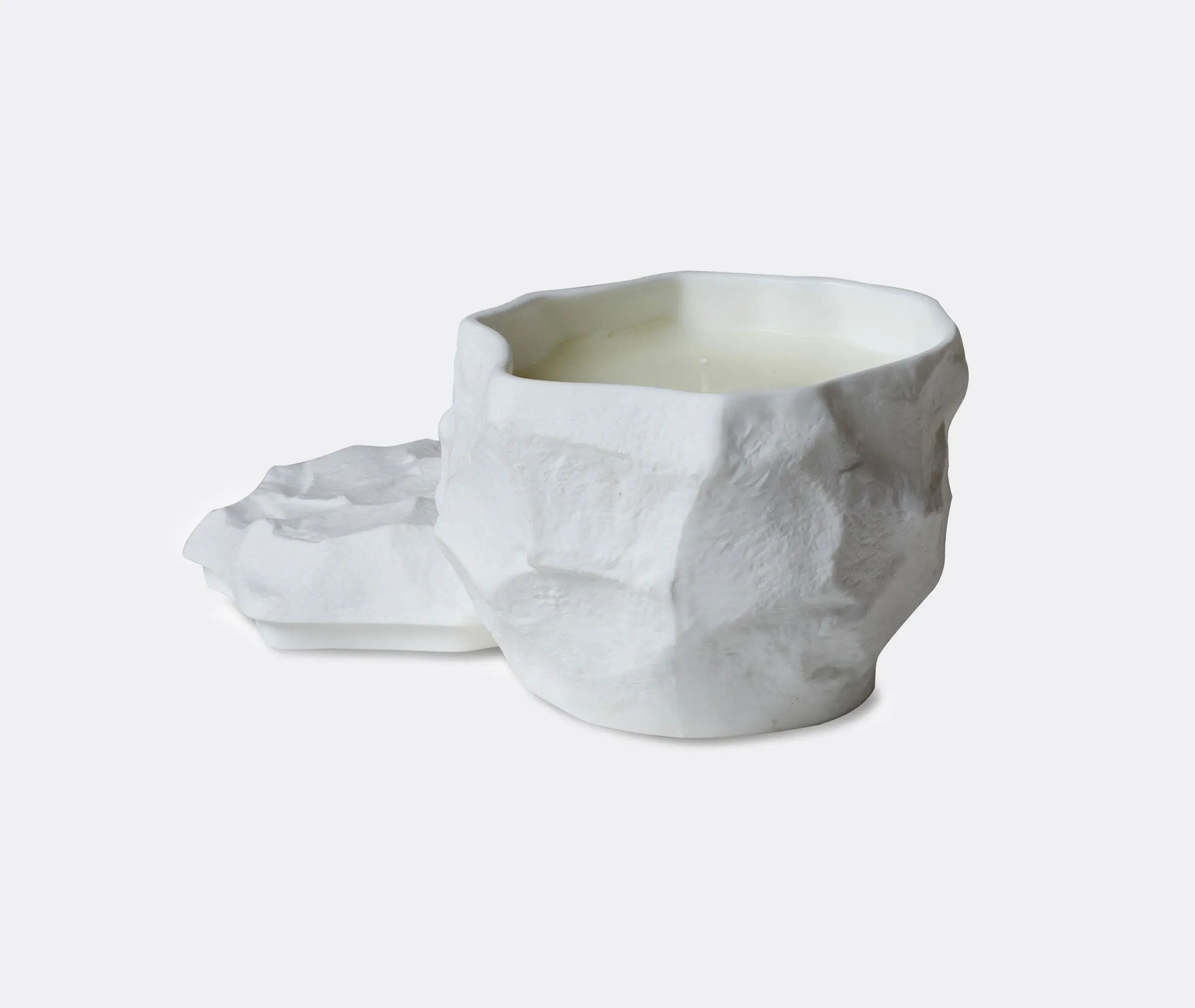 Crockery Scented Candle - White, Bone China image