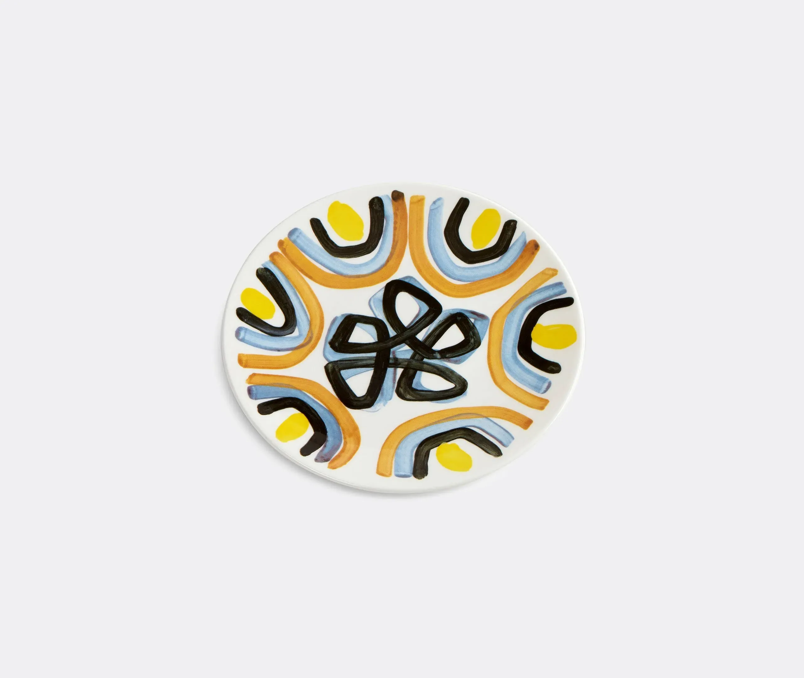 Dinner Plate with Floral Pattern - Multicolor