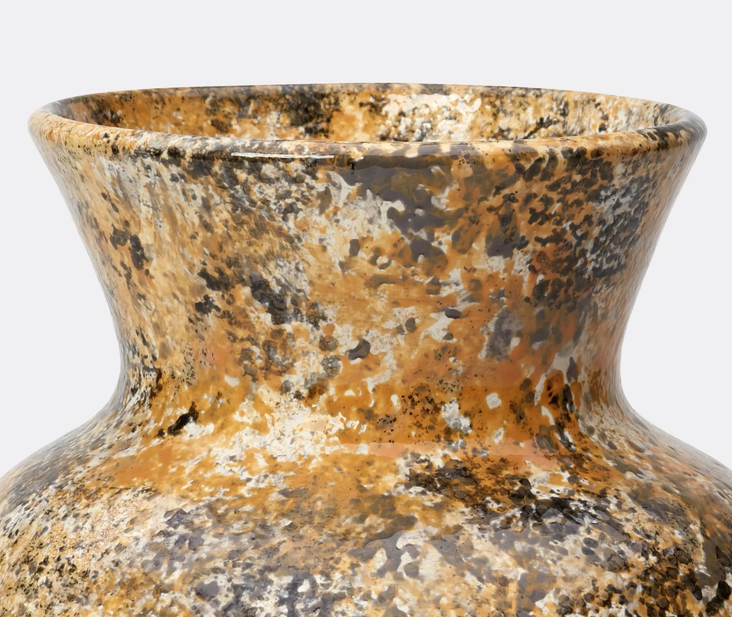 Honey Pot Vase - Dark Rust, Ceramic