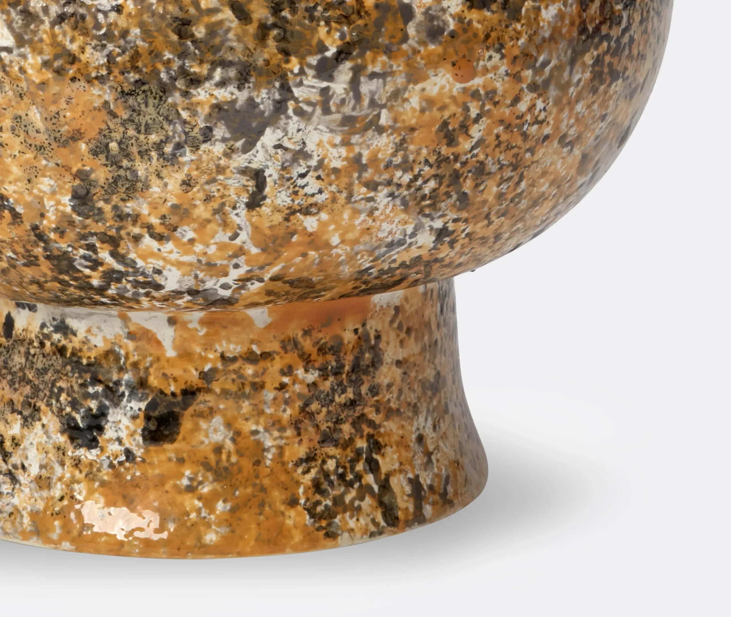 Honey Pot Vase - Dark Rust, Ceramic