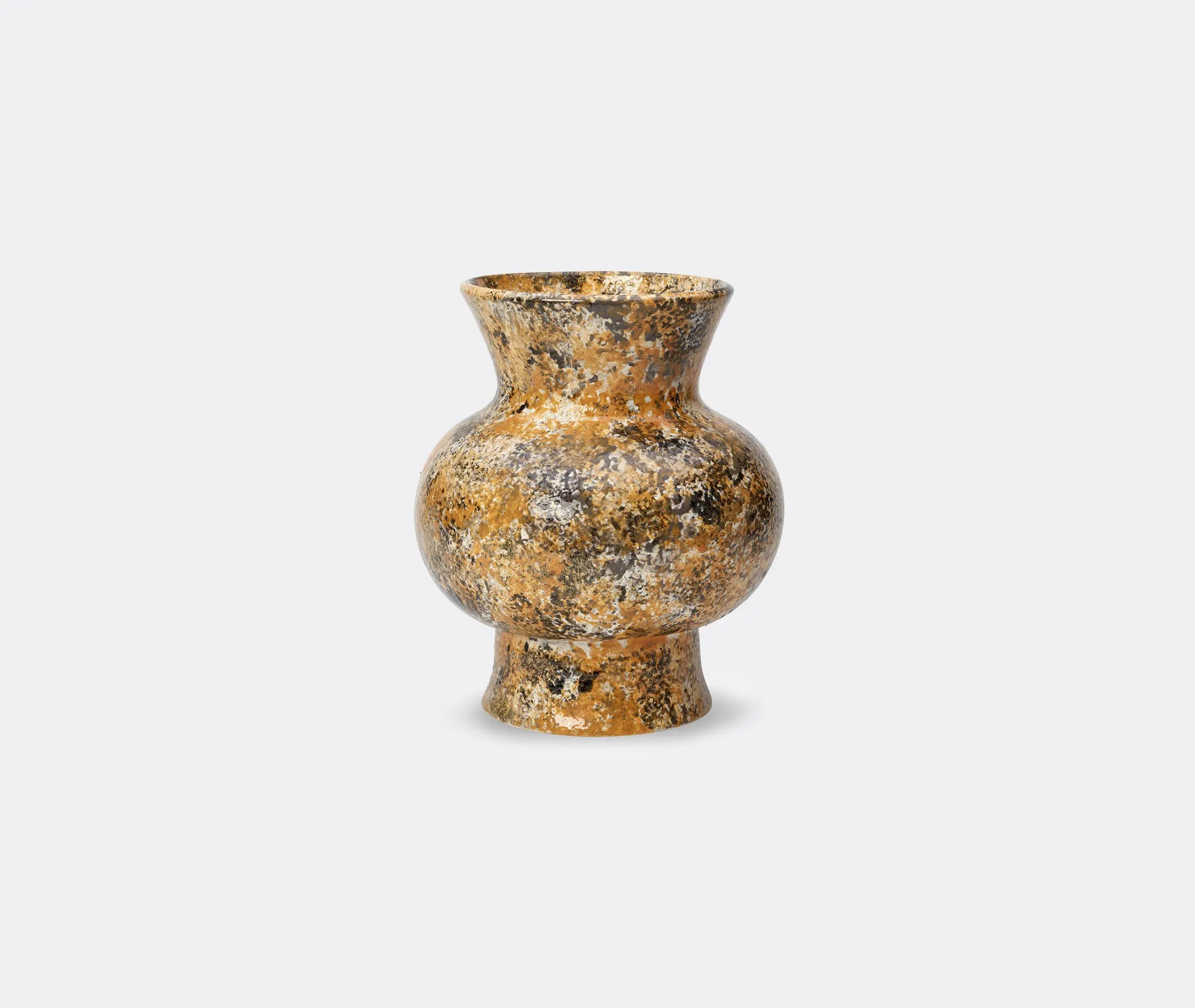 Honey Pot Vase - Dark Rust, Ceramic image