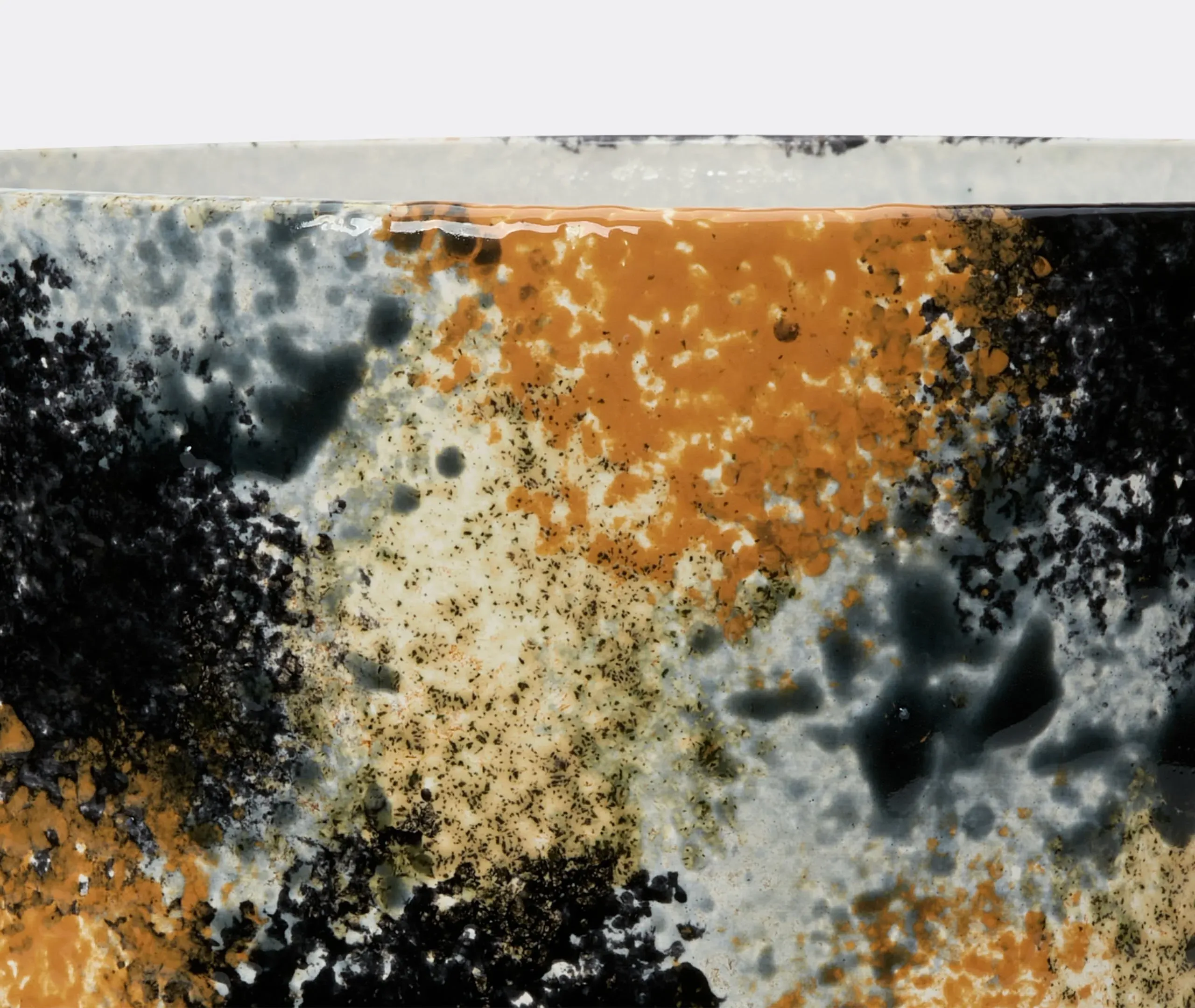 Jesture 2 Planter - Orange, Ceramic