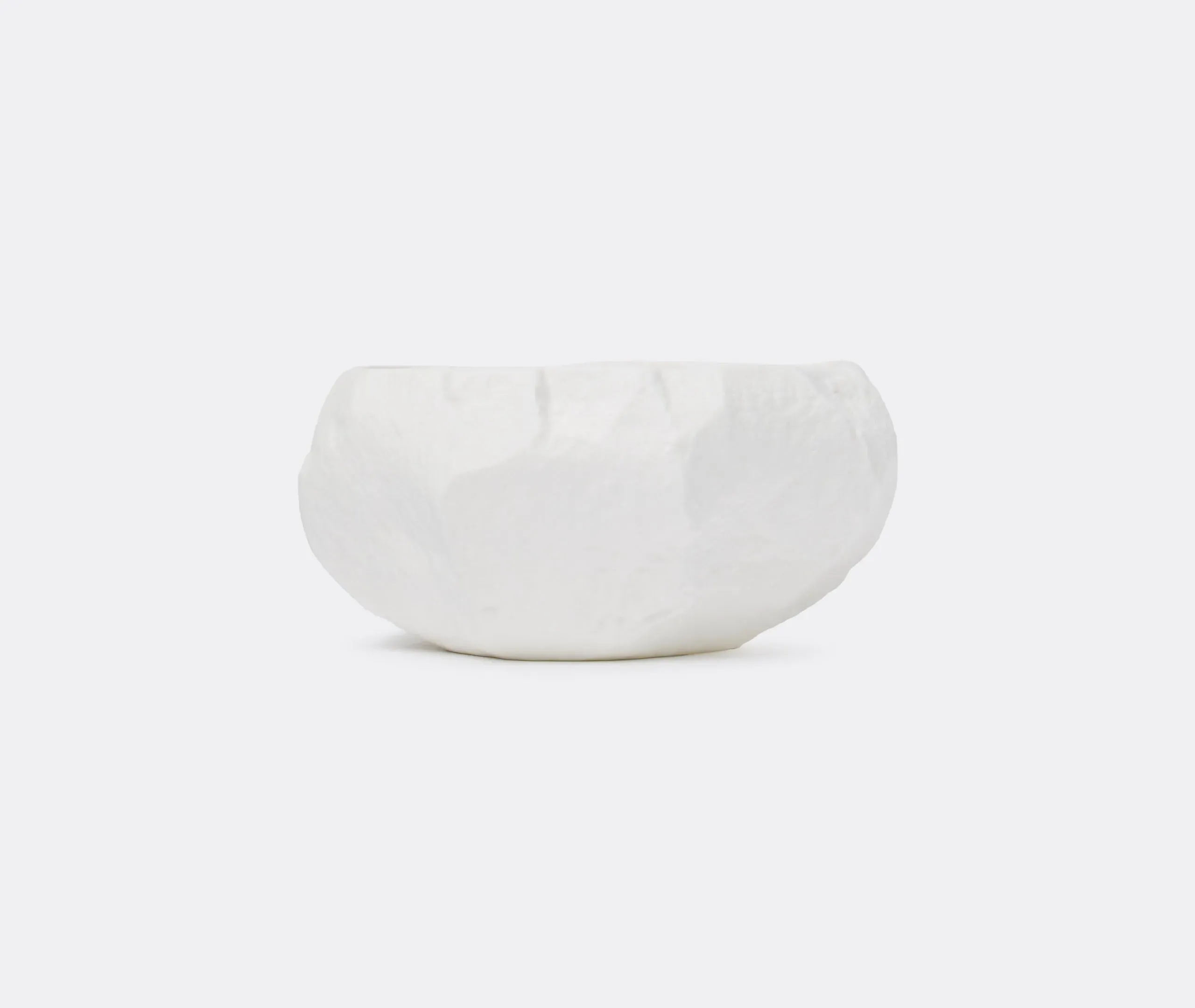 Medium Bowl with Textured Surface - White, Bone China image