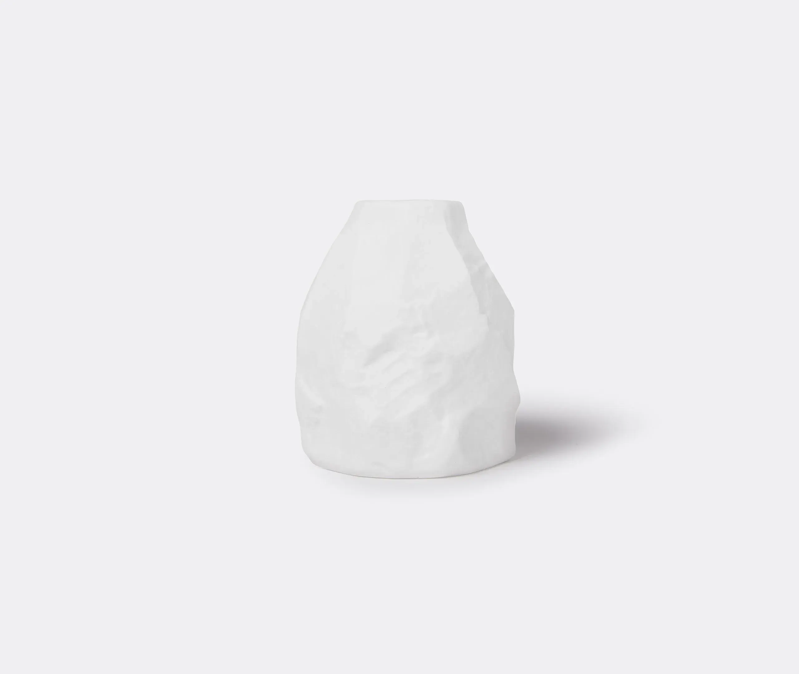 Posy Vase with Textured Surface - White, Bone China image