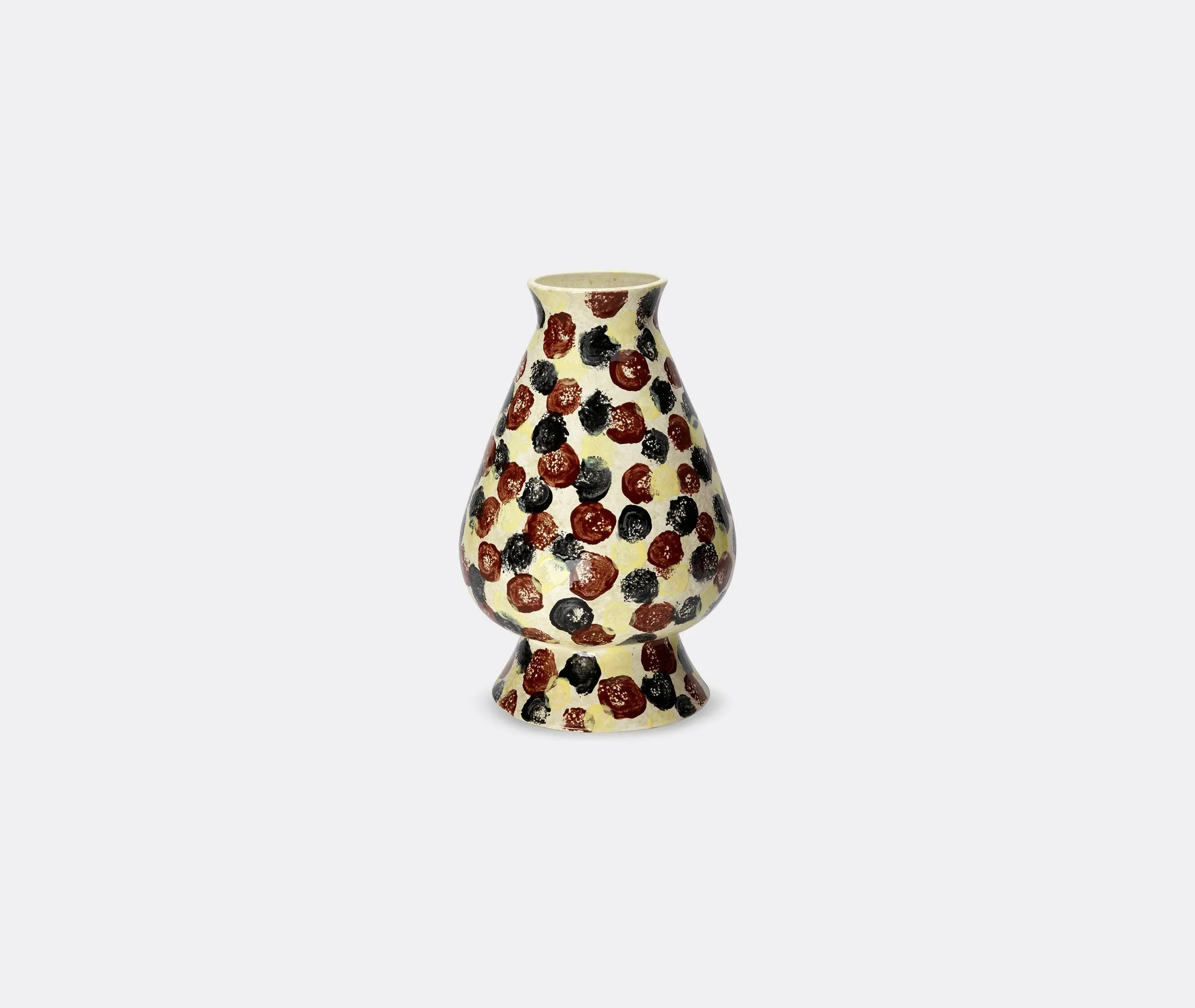 Rosebud Vase with Spots - Multicolor, Bone China image