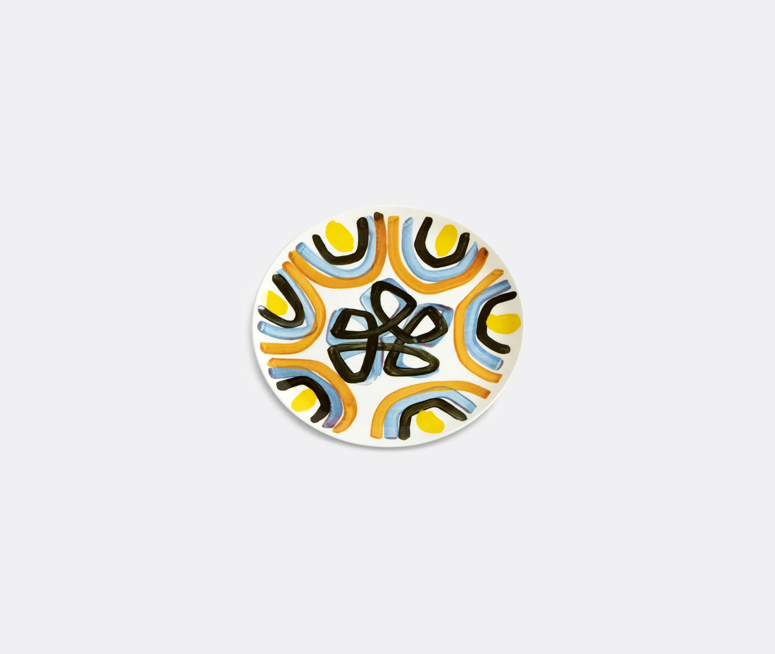 Salad Plate with Floral Pattern - Multicolor image