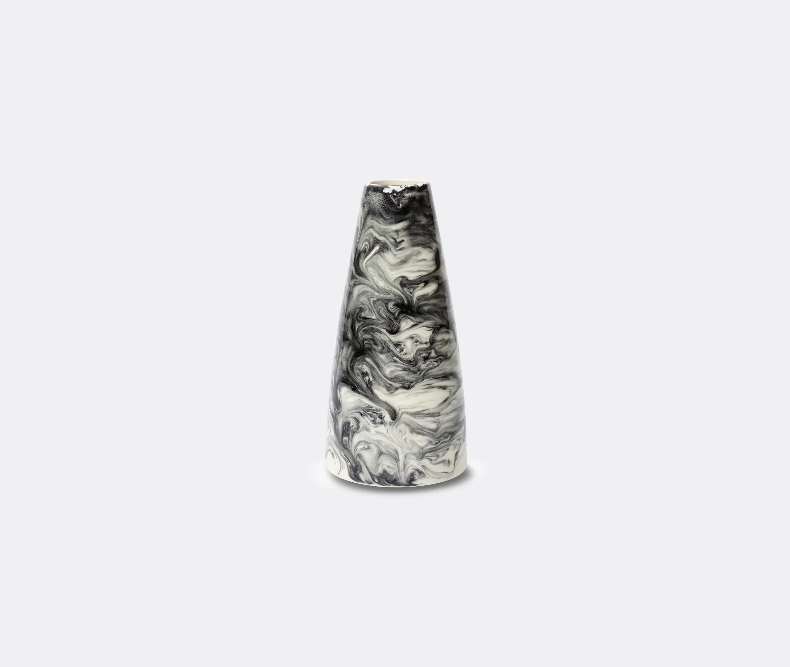 Tall Vase with Marble Effect - Multicolor, Earthenware image