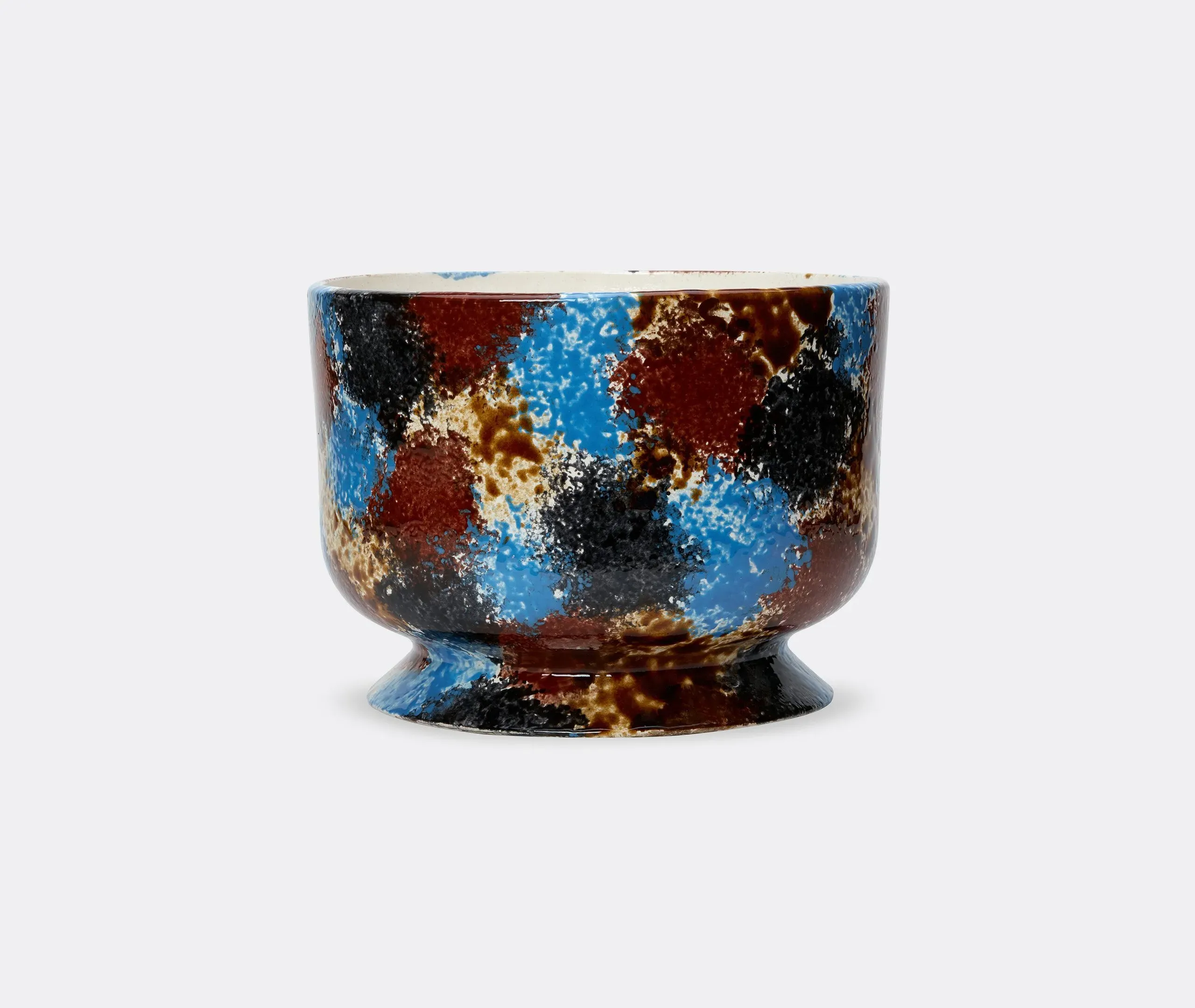 Wide-Mouth Planter - Blue, Ceramic image
