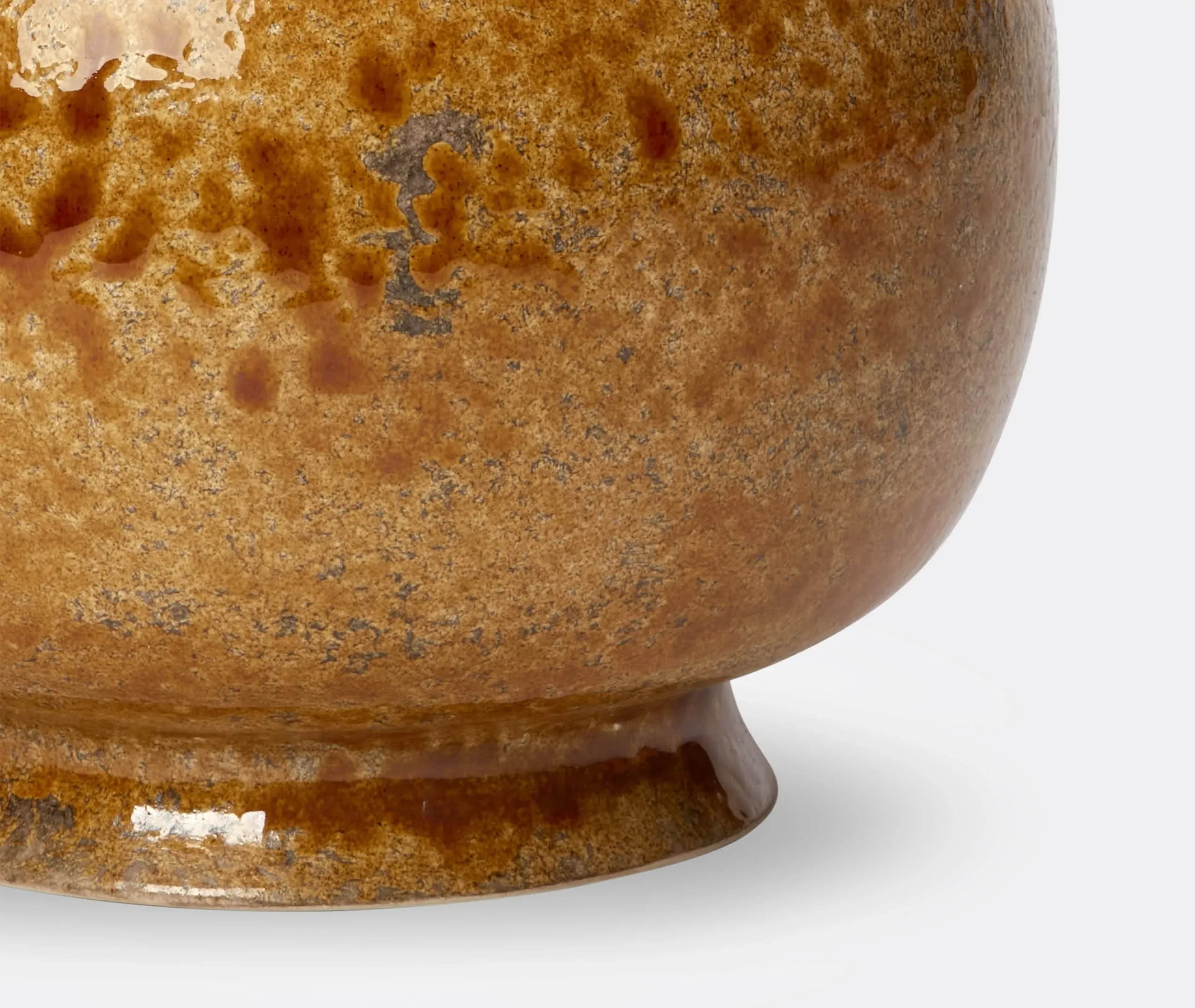 Wide Neck Pot - Rust, Ceramic