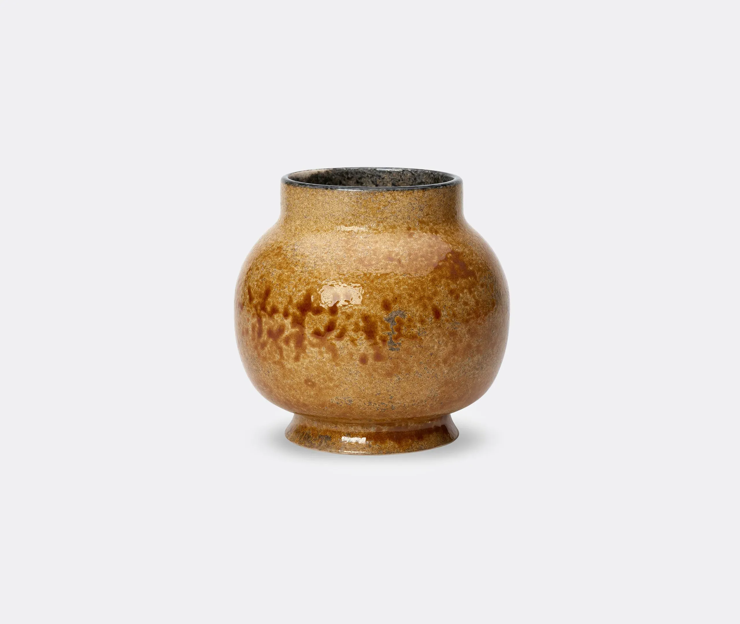 Wide Neck Pot - Rust, Ceramic image