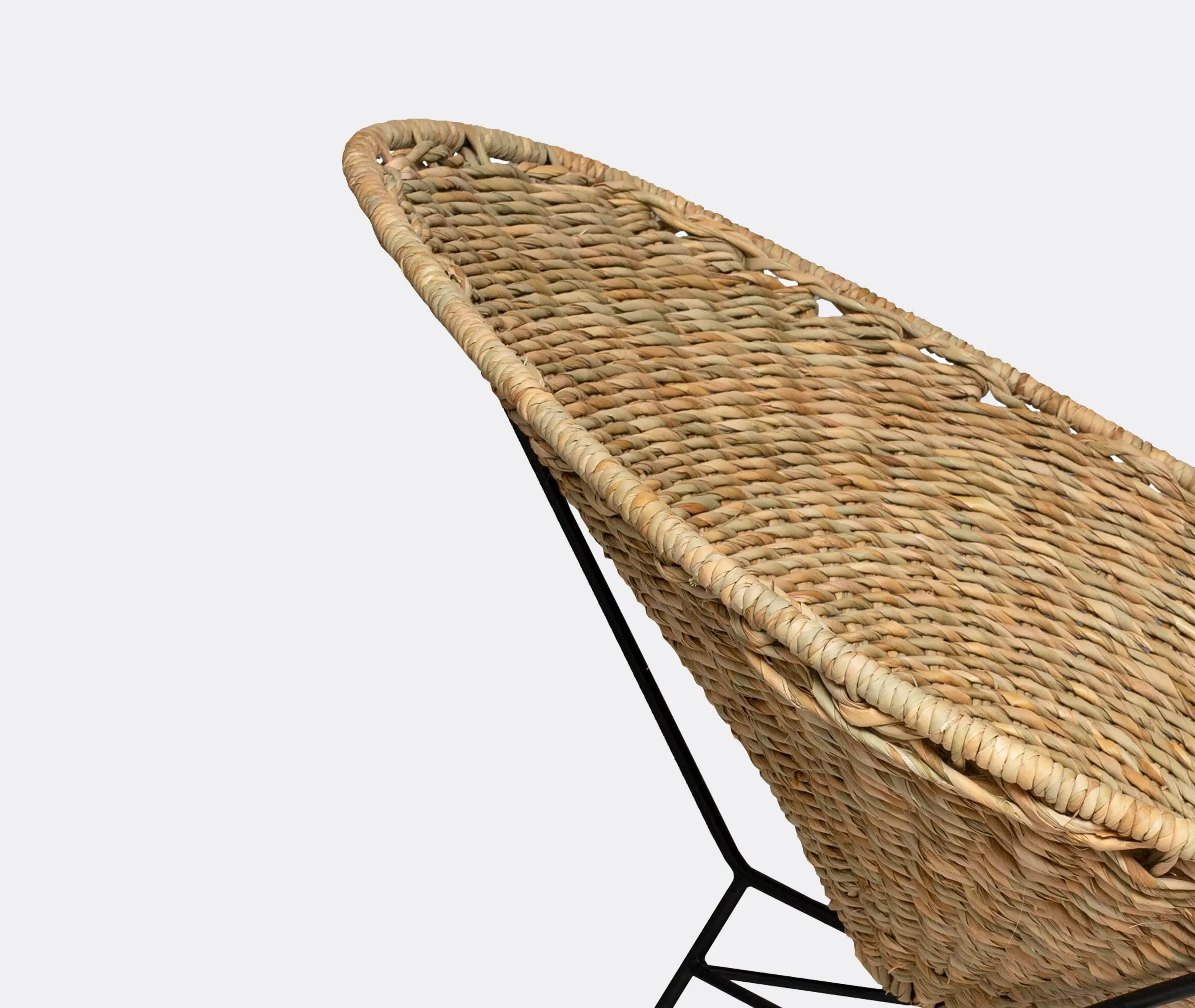 Acapulco Chair with Closed Structure - Brown, Bulrush