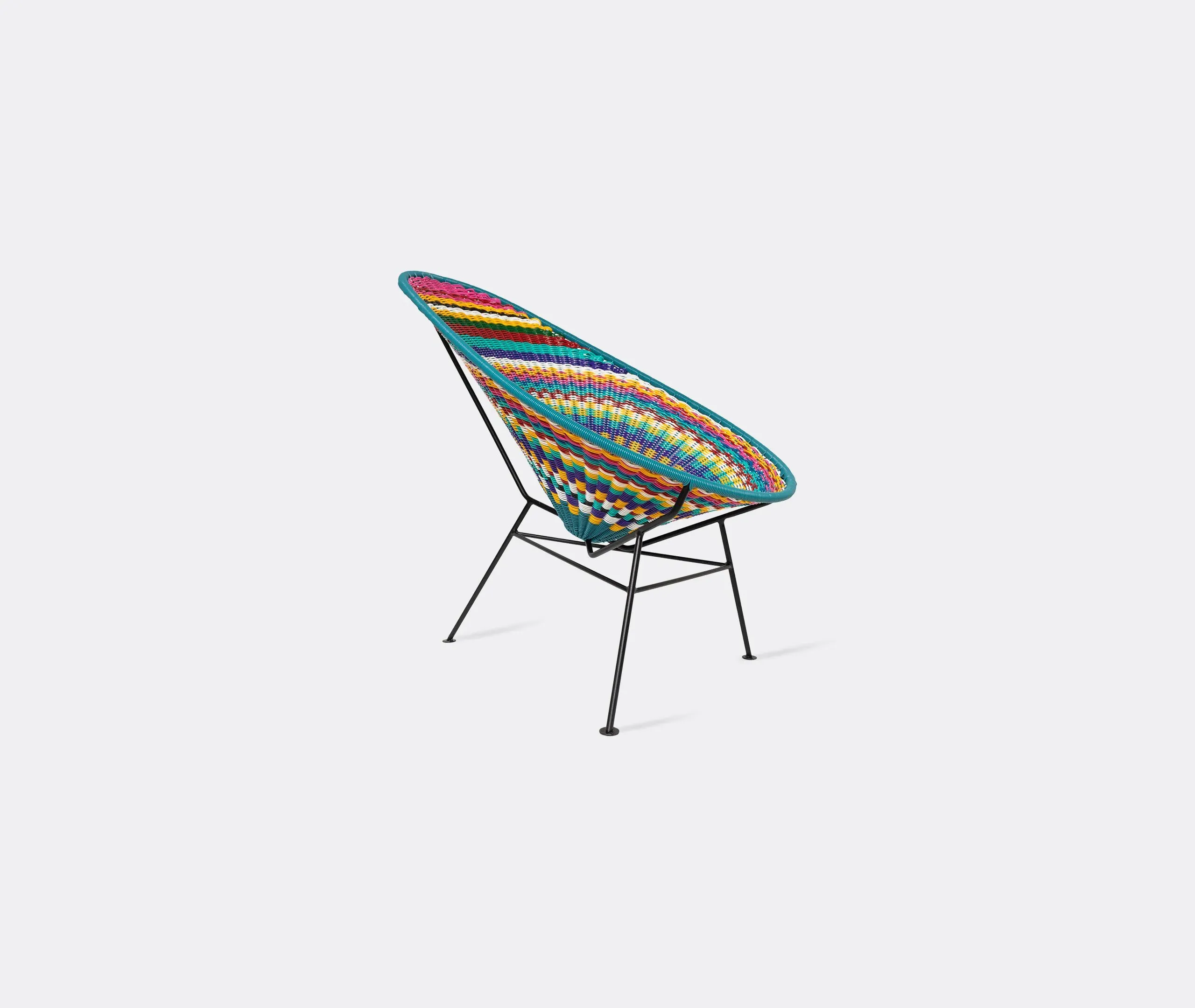 Acapulco Chair with Wicker Seat - Multicolor image