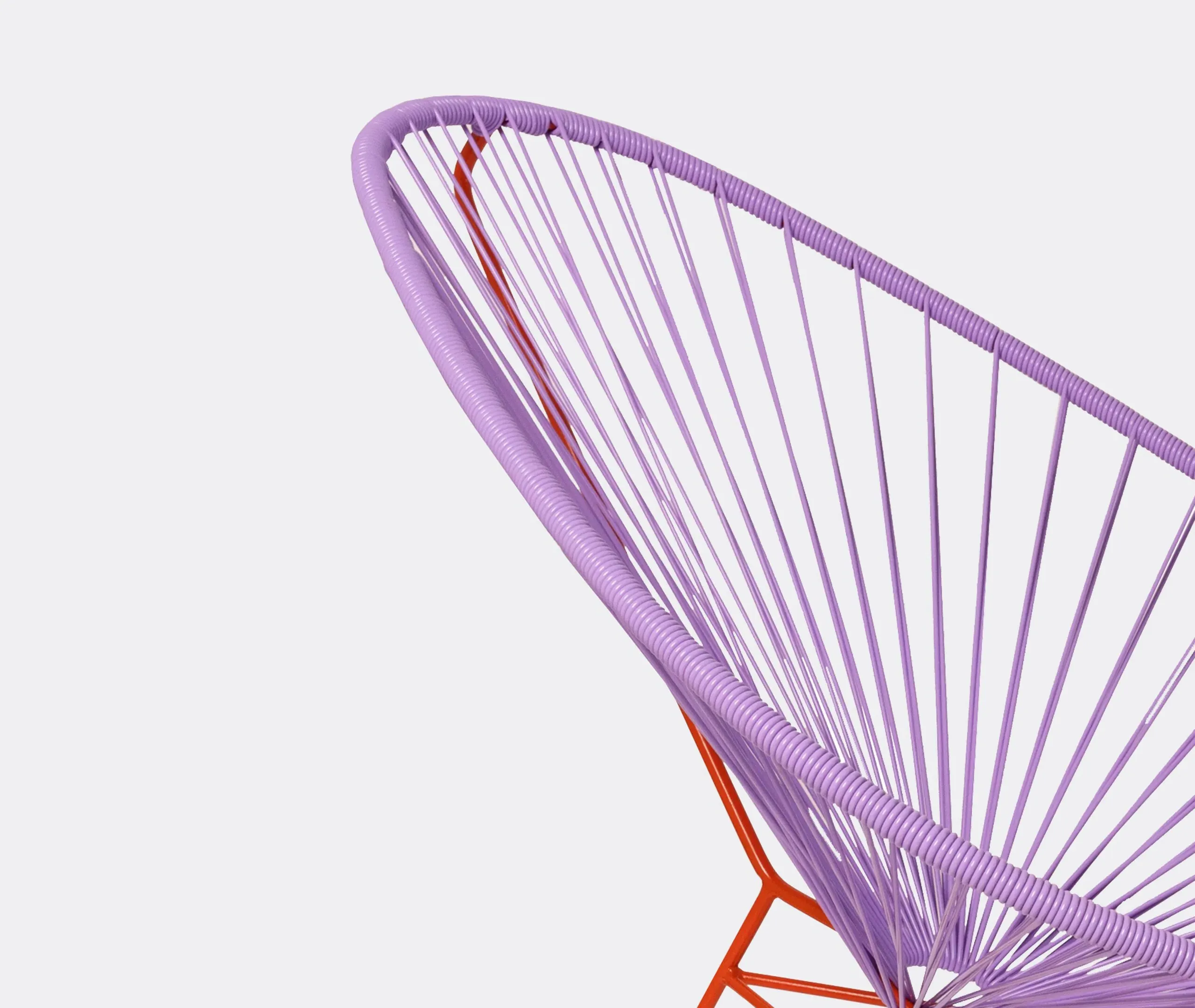 Classic Accent Chair - Purple, Woven Cord