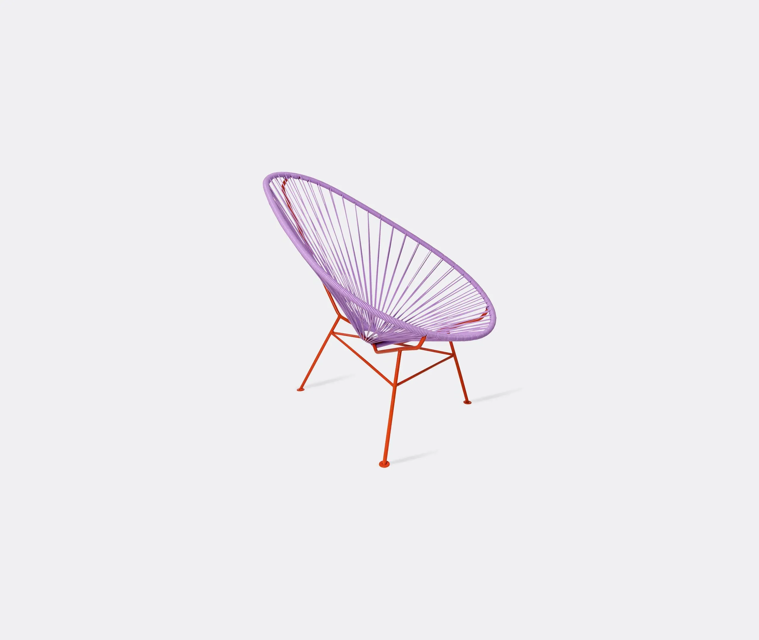 Classic Accent Chair - Purple, Woven Cord