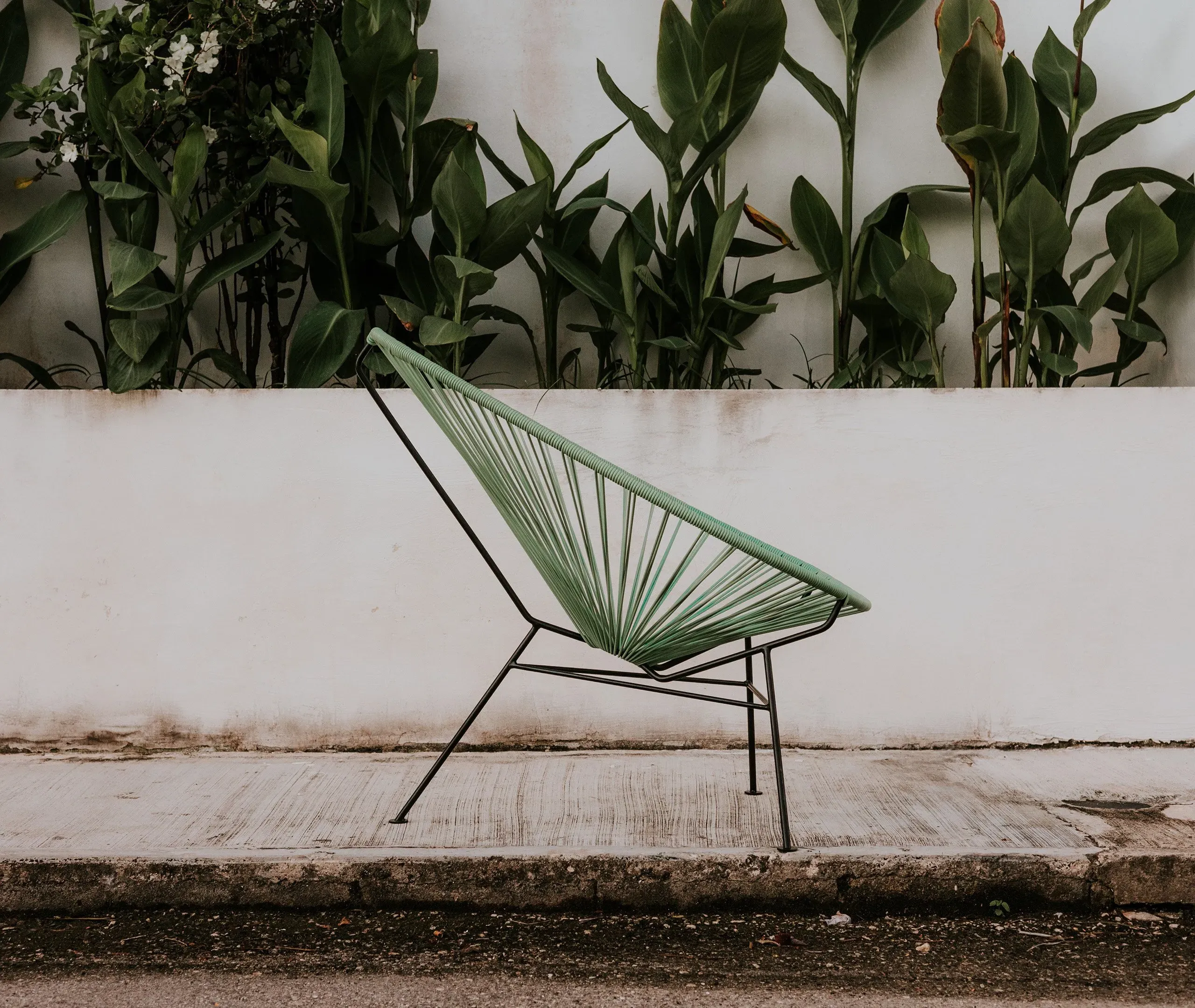Classic Accent Chair - Sage, Woven Cord