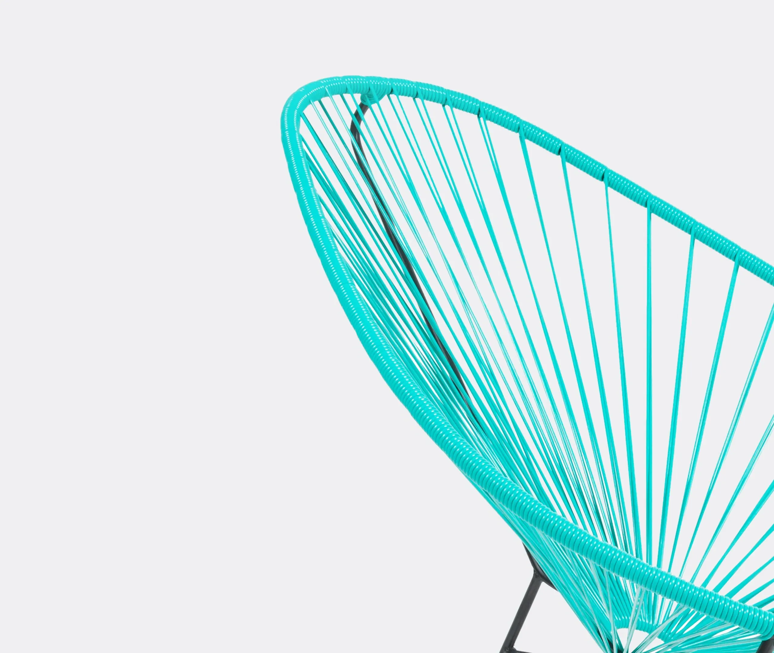 Classic Accent Chair - Turquoise, Woven Cord