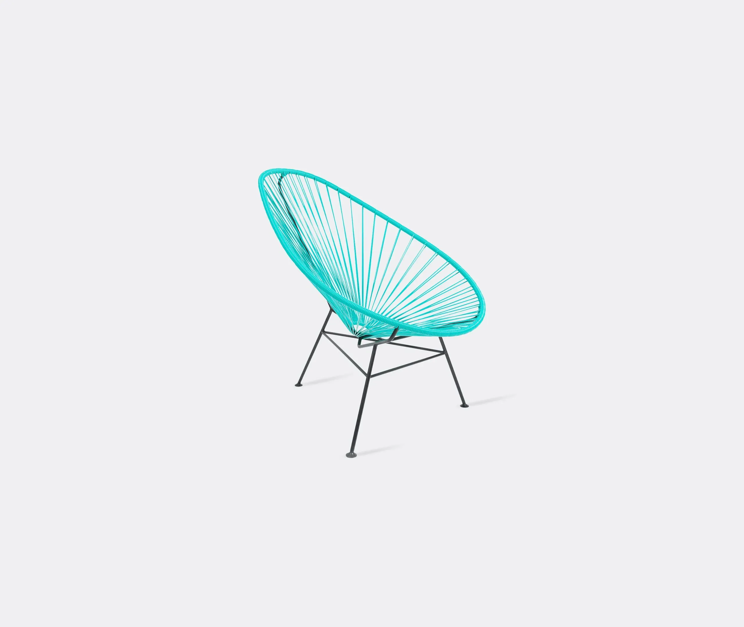 Classic Accent Chair - Turquoise, Woven Cord