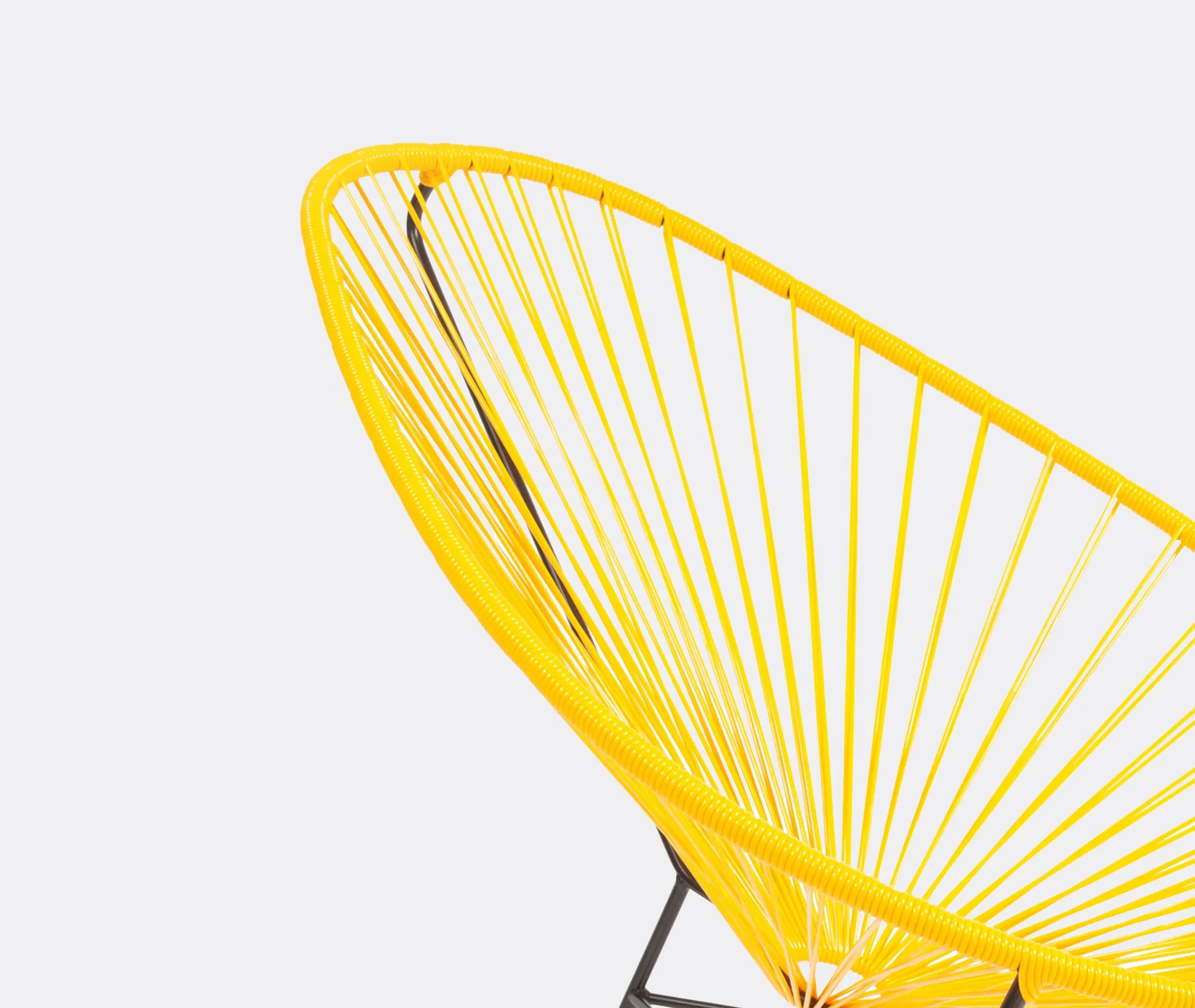 Classic Accent Chair - Yellow, Woven Cord