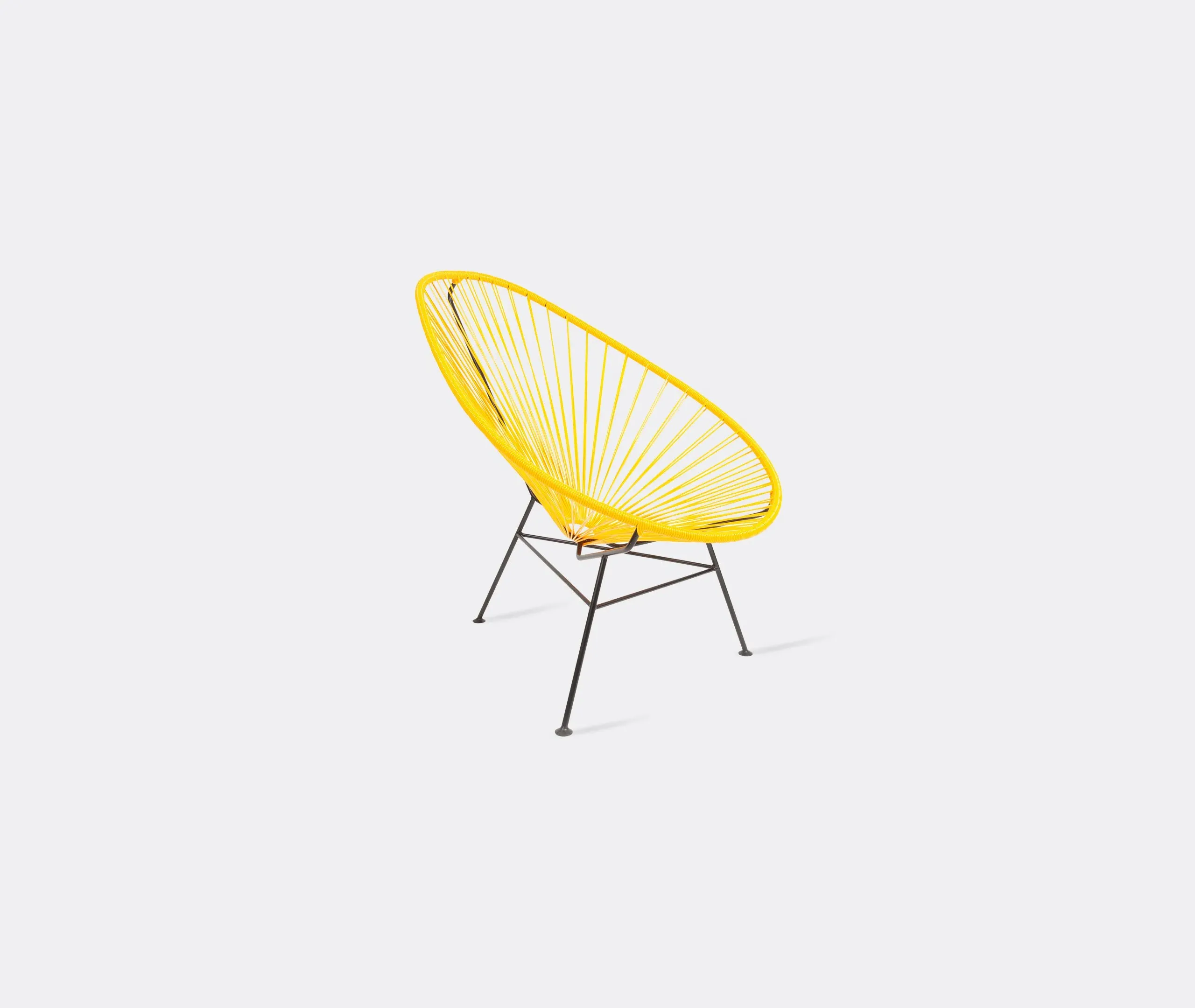Classic Accent Chair - Yellow, Woven Cord